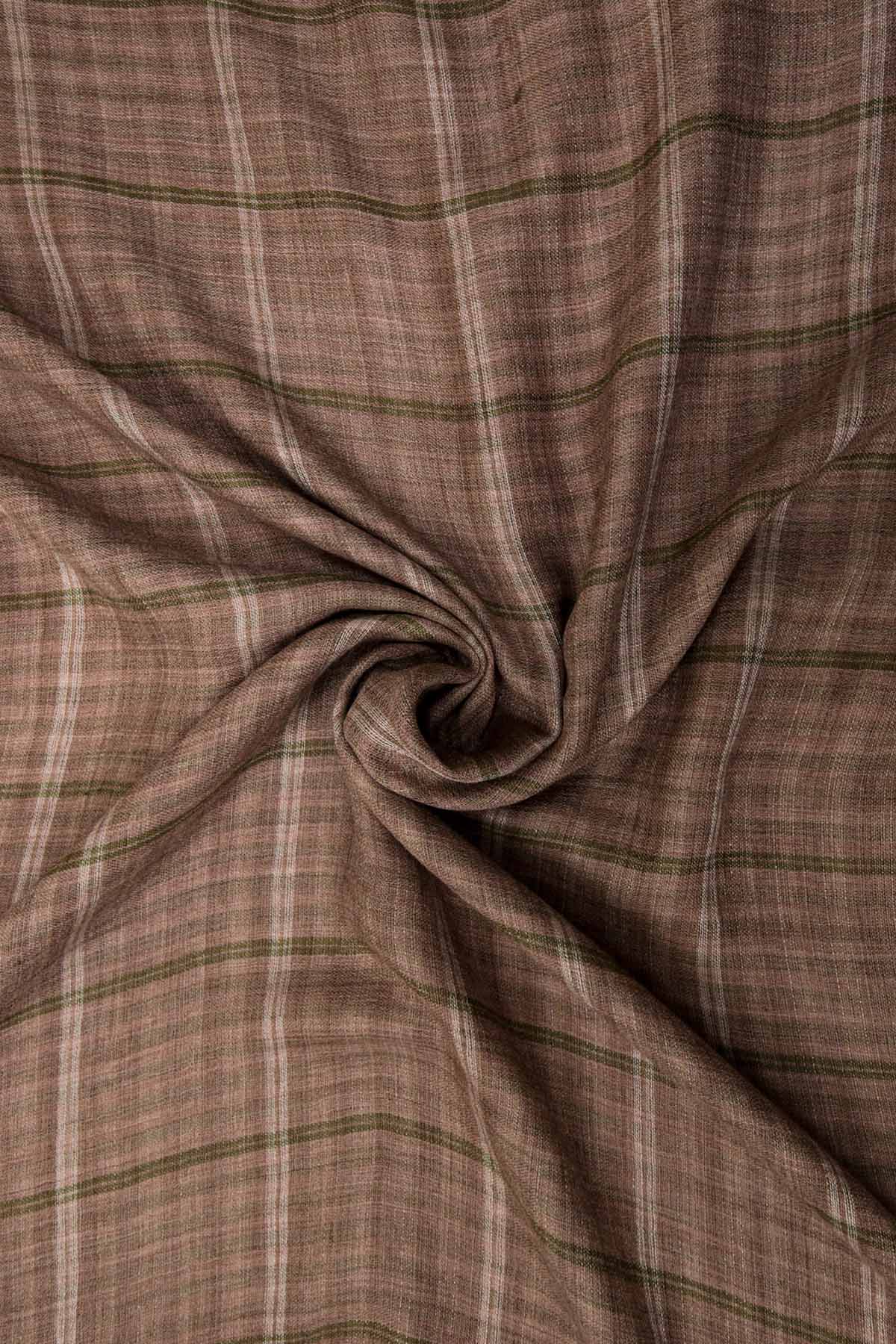 Cashmere Highlands Multiline Checks | Rose-Brown