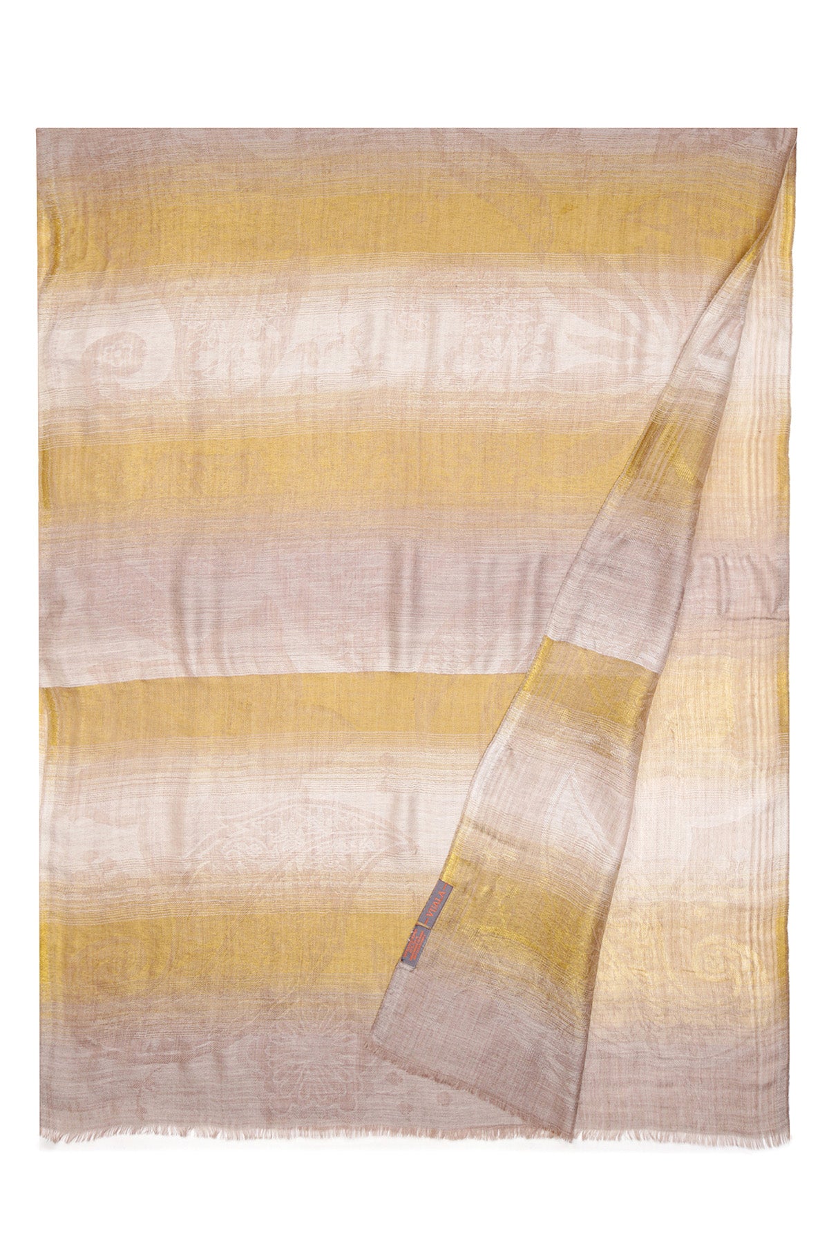 Pashmina Self Weave Drift | Honey-Peach