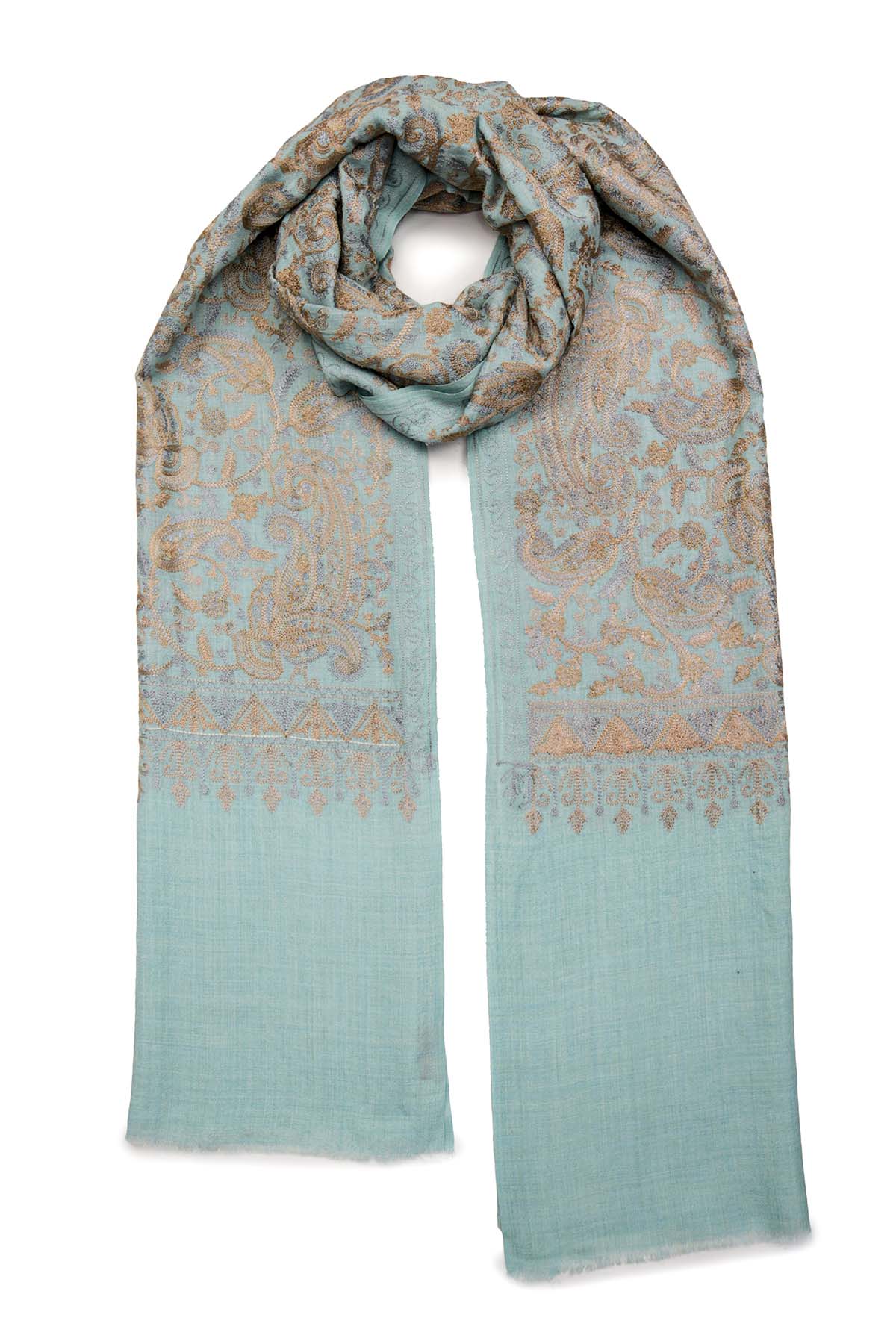 Pashmina Tapestry Paisley Field | Rose-Copper