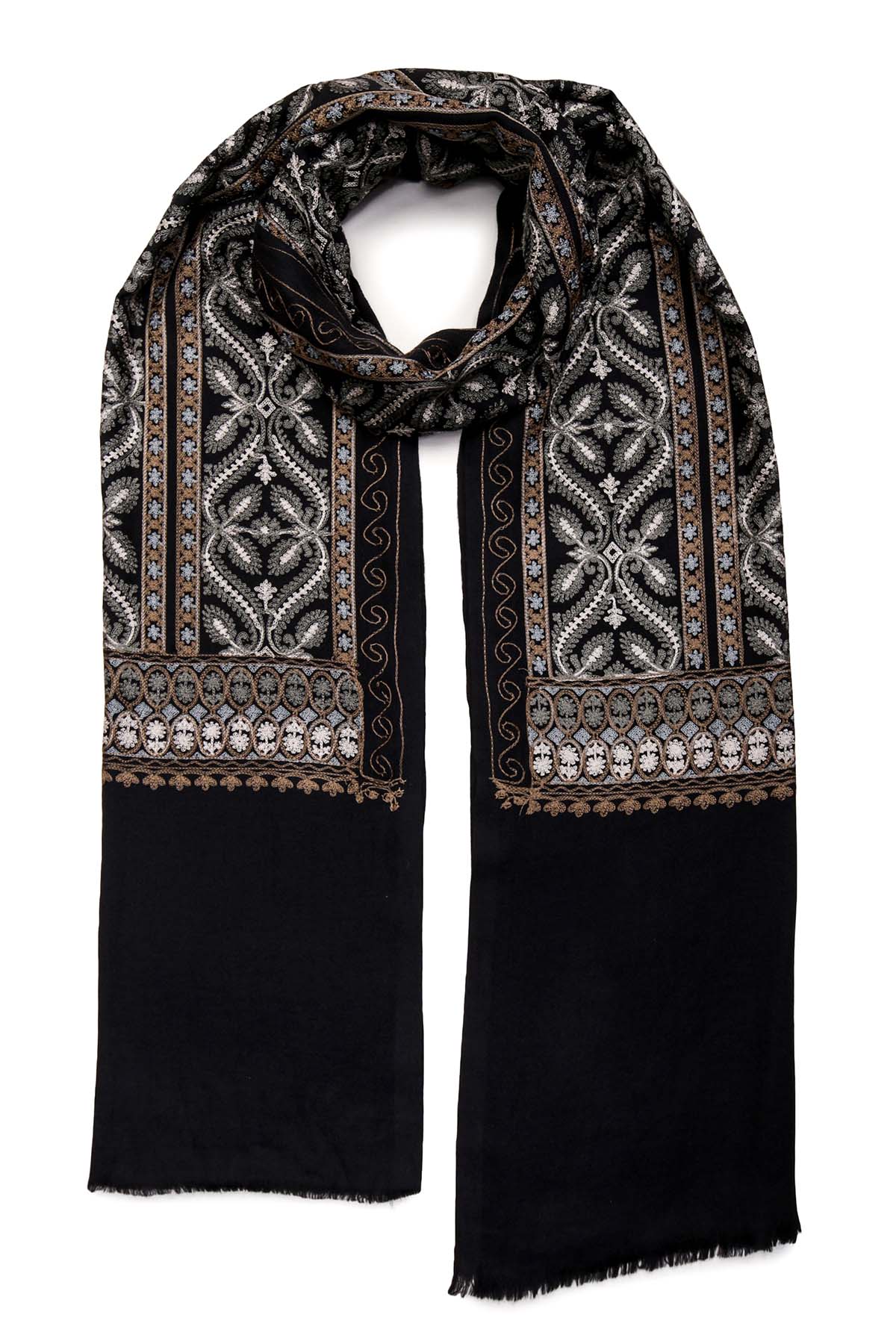 Pashmina Tapestry Colonade | Black