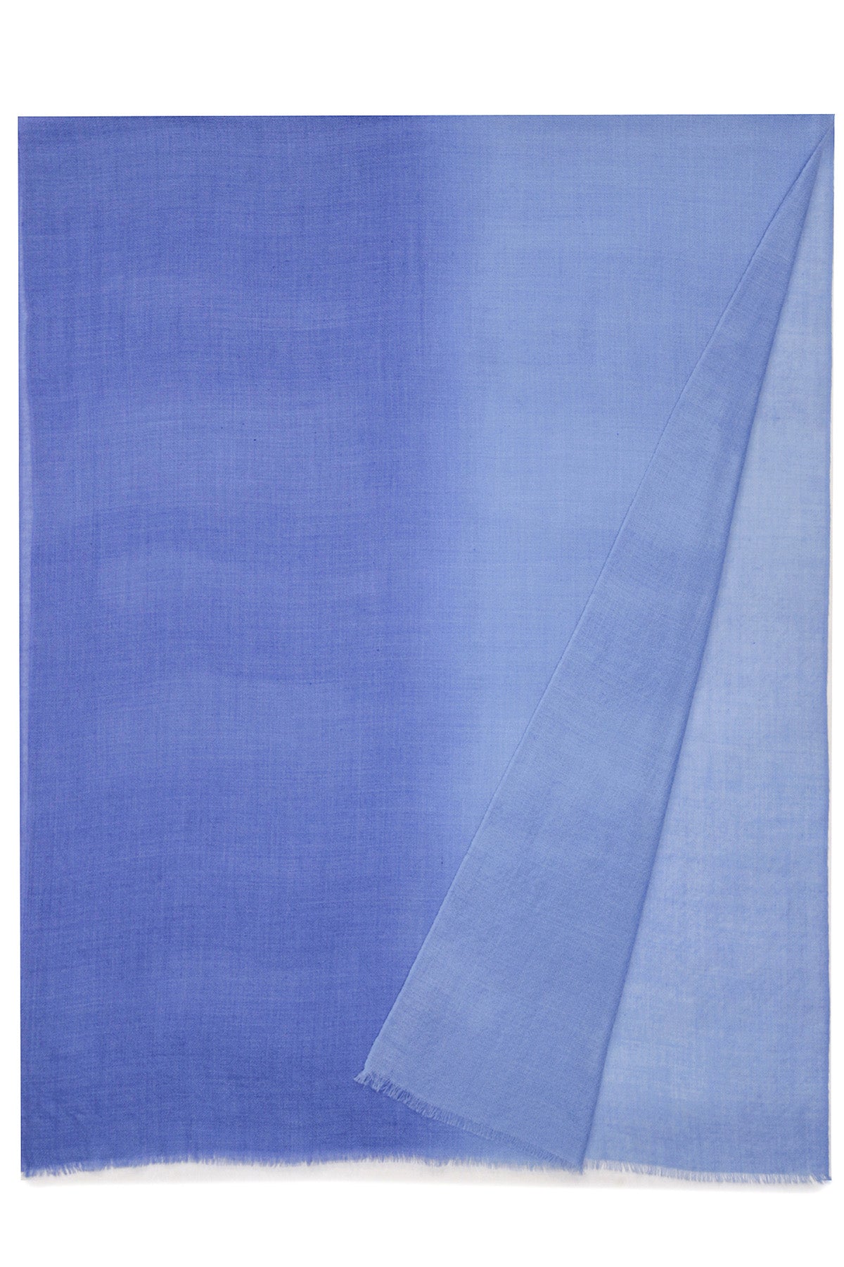 Handwoven Cashmere Ombre | Cornflower-Periwinkle