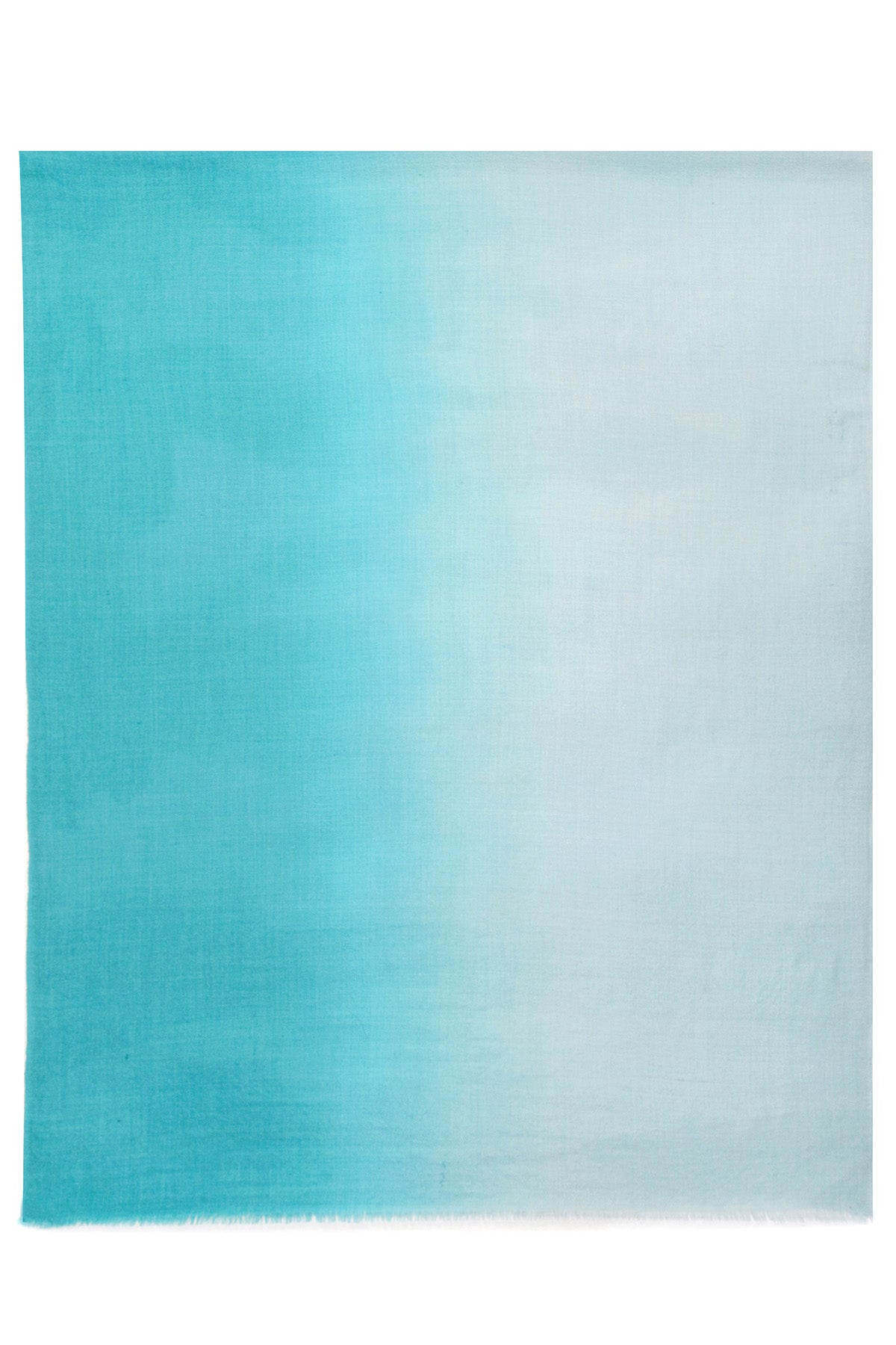 Handwoven Cashmere Ombre | Turquoise-Teal