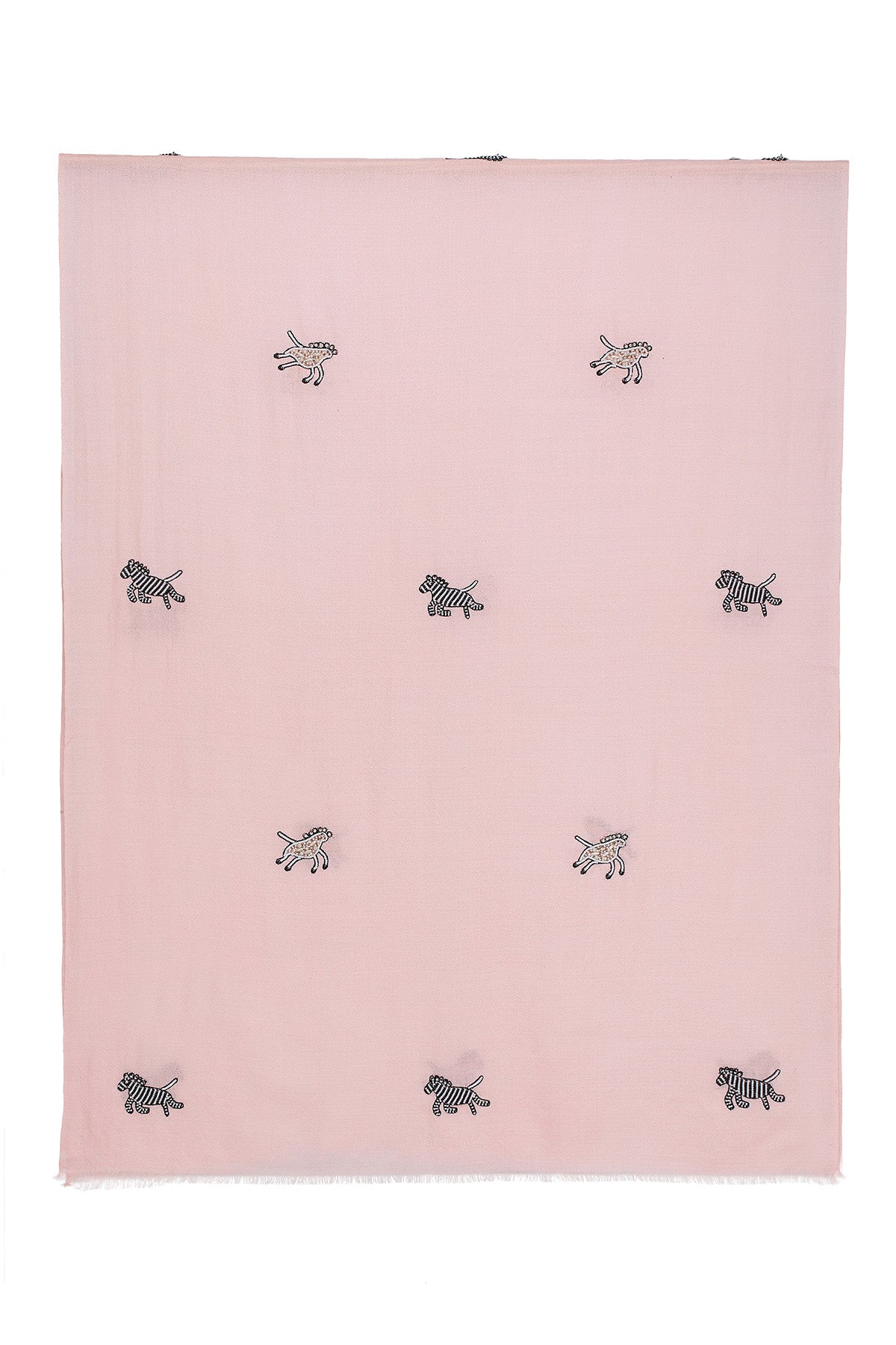 Cashmere Embroidery - Serengeti | Pale-Blush