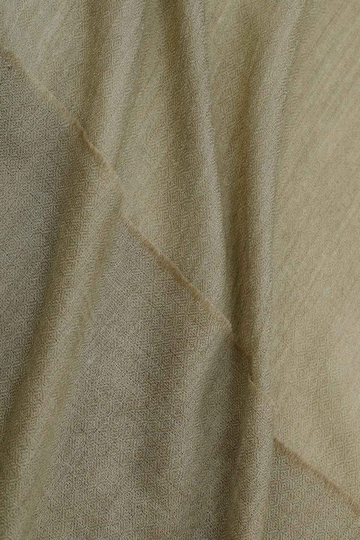 Cashmere Embroidery - Seahorses | Muted-Khakhi