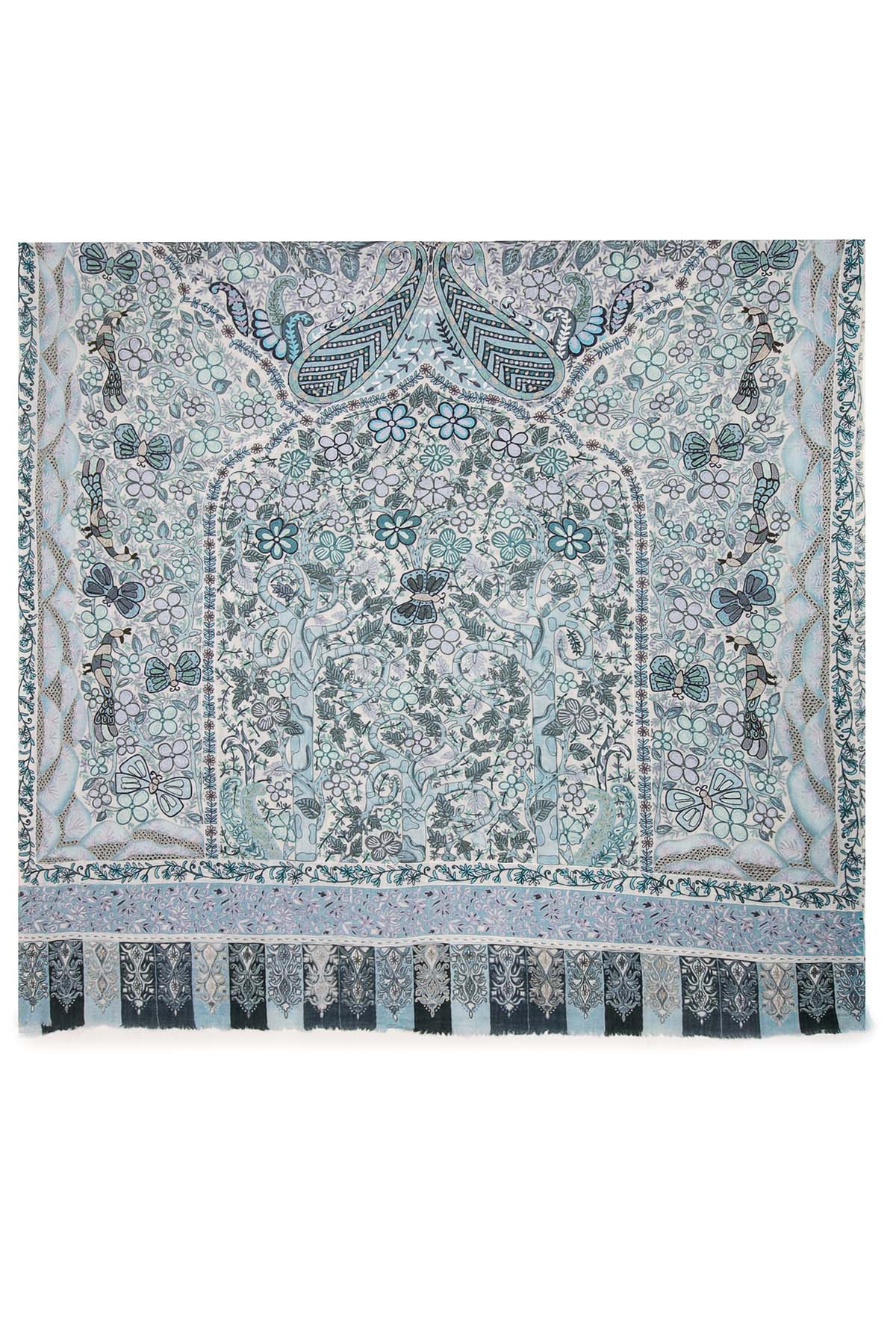 Cashmere Reverie | Teal-Grey