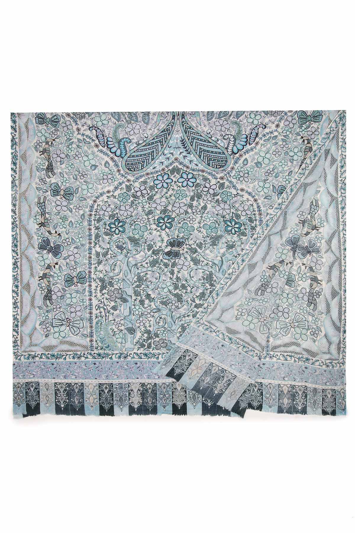 Cashmere Reverie | Teal-Grey