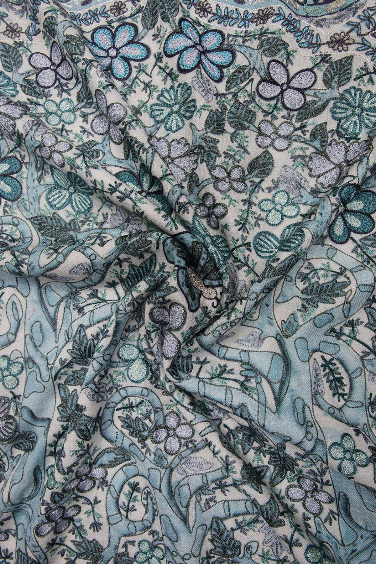 Cashmere Reverie | Teal-Grey