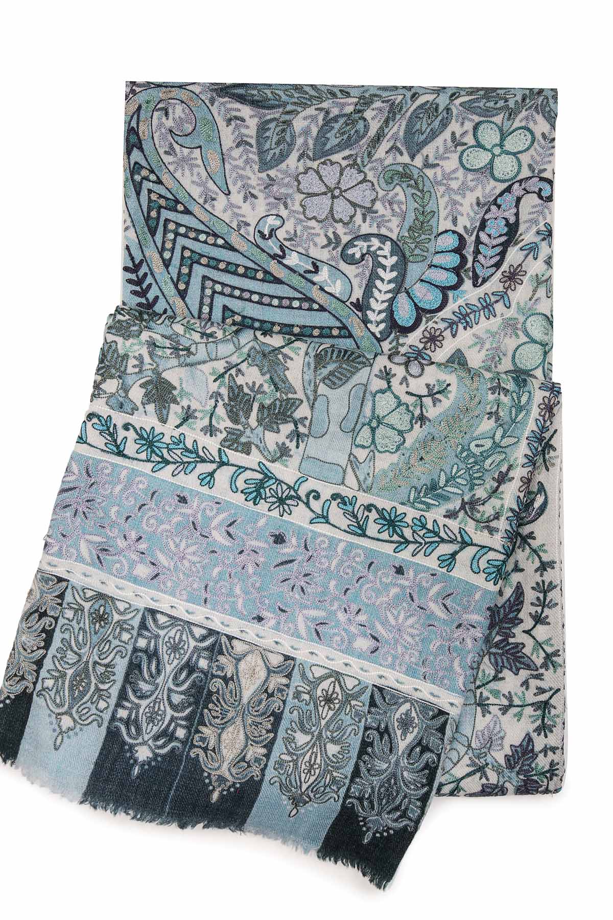 Cashmere Reverie | Teal-Grey