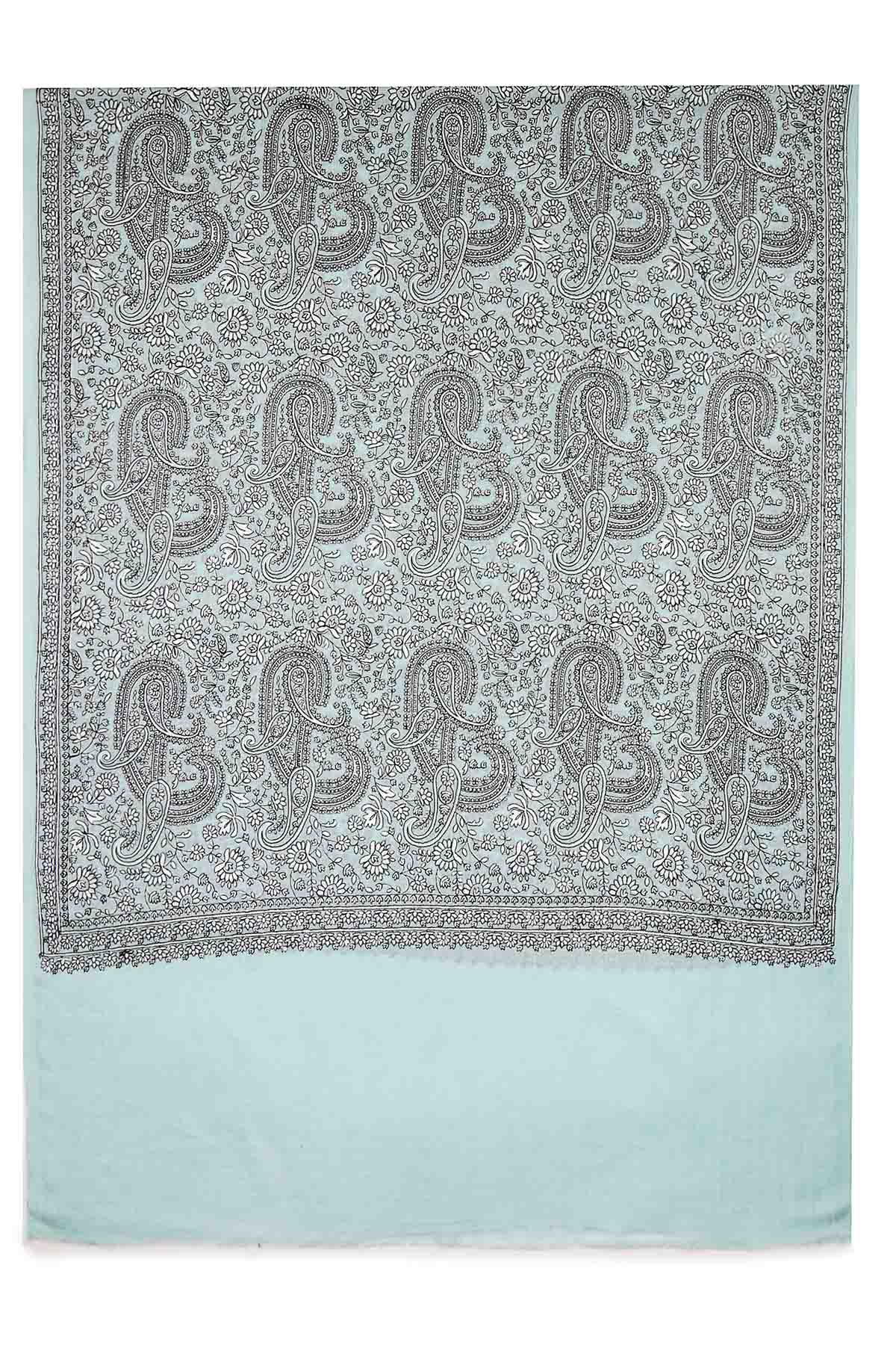 Pashmina Tapestry Paisley Trio | Mint Aqua
