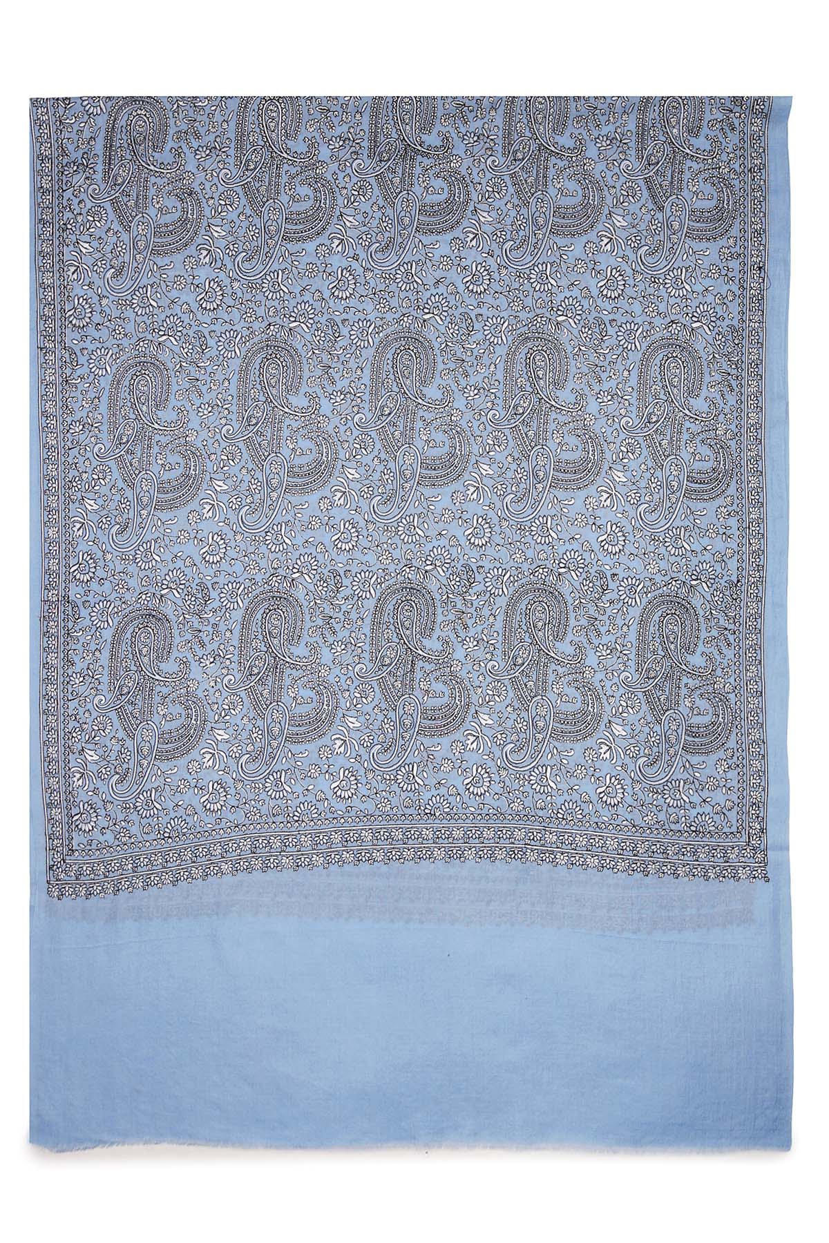 Pashmina Tapestry Paisley Trio | Cornflower Blue
