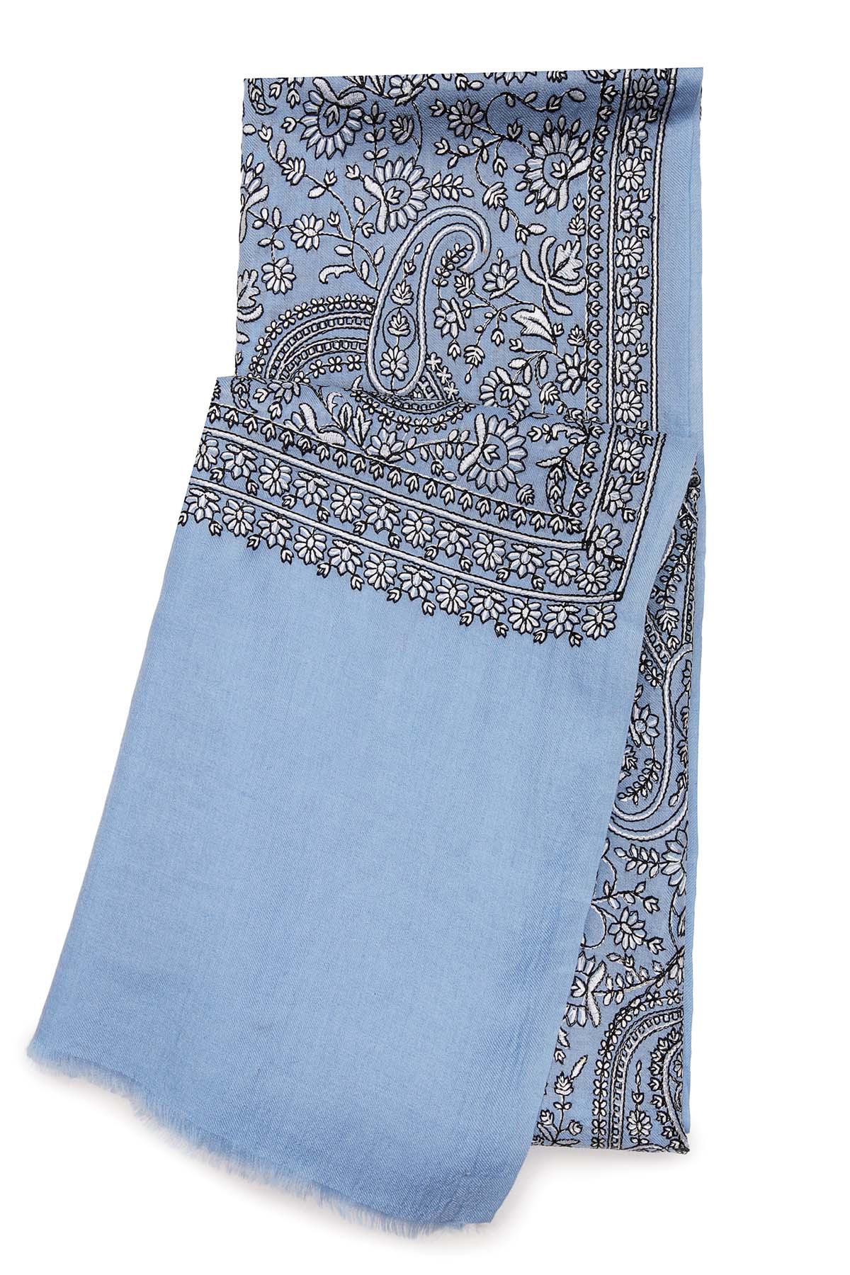 Pashmina Tapestry Paisley Trio | Cornflower Blue