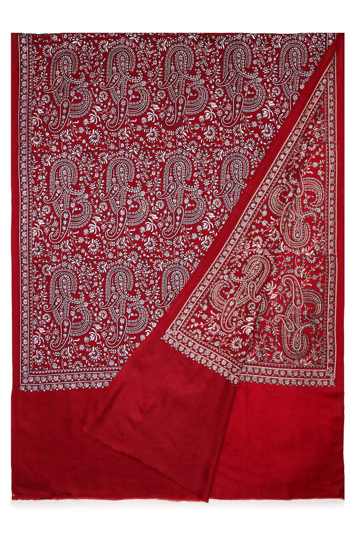 Pashmina Tapestry Paisley Trio | Crimson
