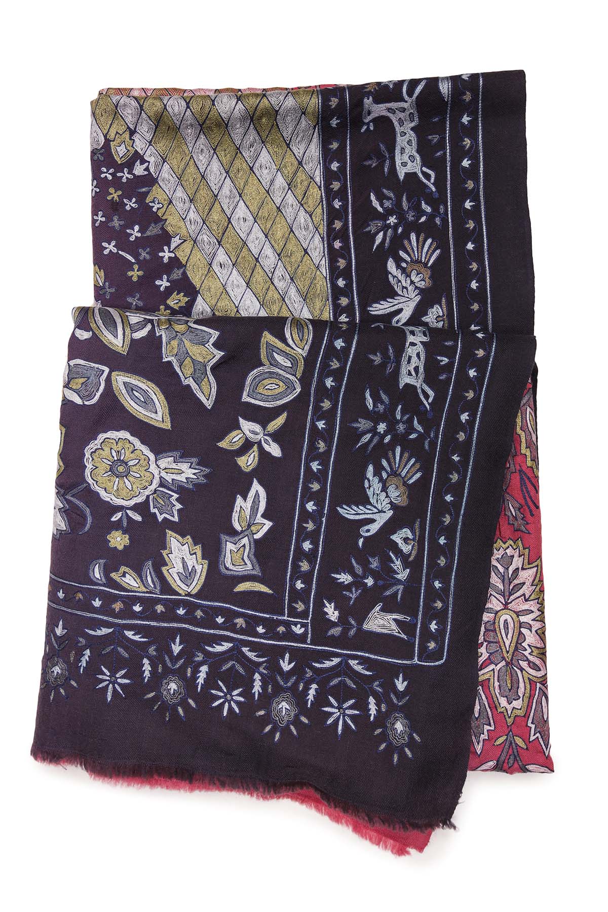 Cashmere Grove | Charcoal-Plum-Cranberry