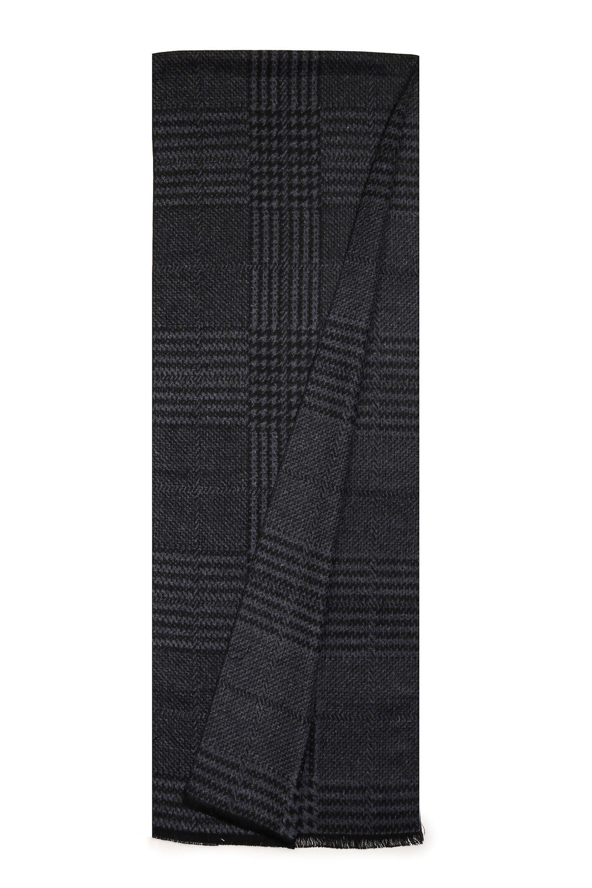 Pashmina Muffler Plaid | Charcoal