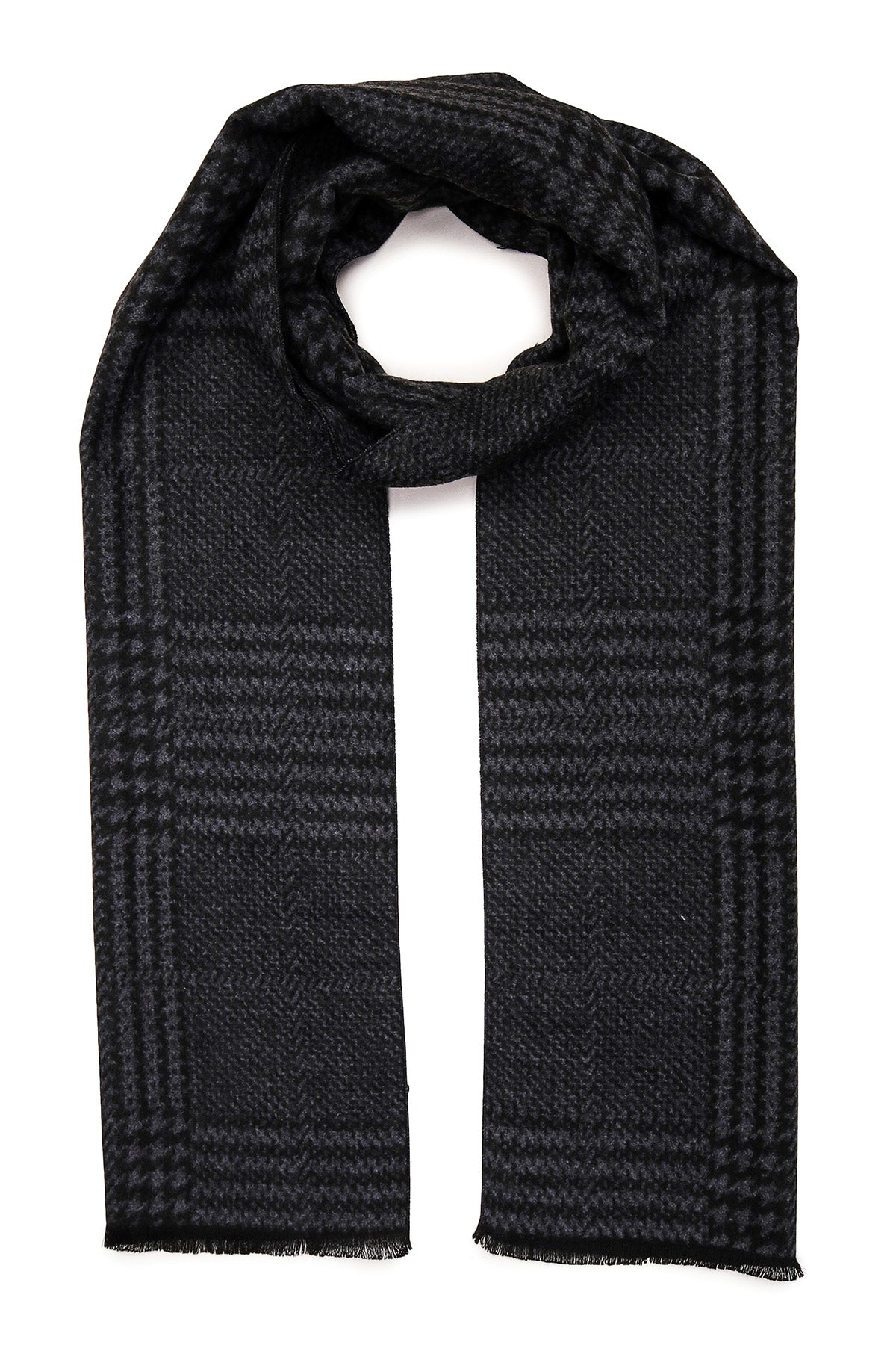 Pashmina Muffler Plaid | Charcoal