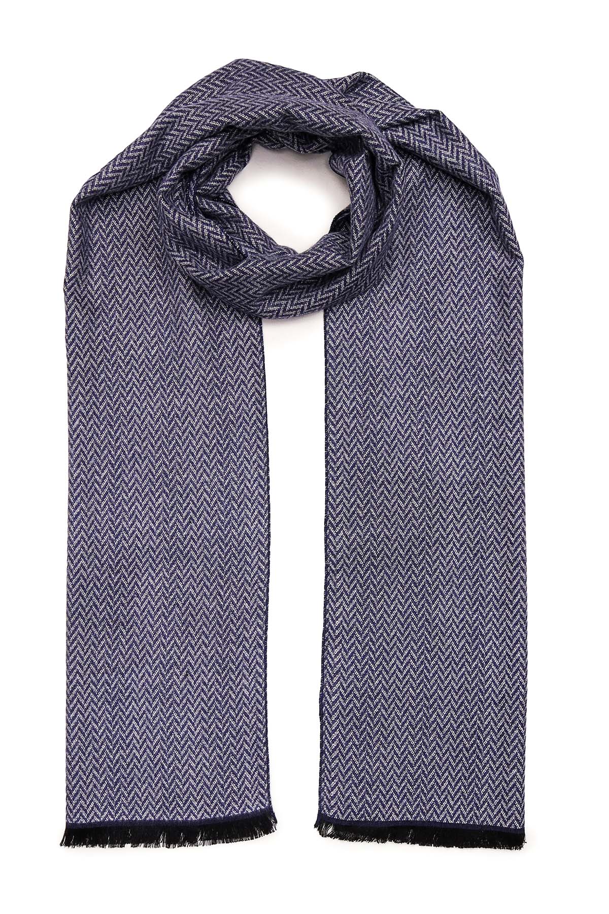Pashmina Muffler Herringbone | Charcoal