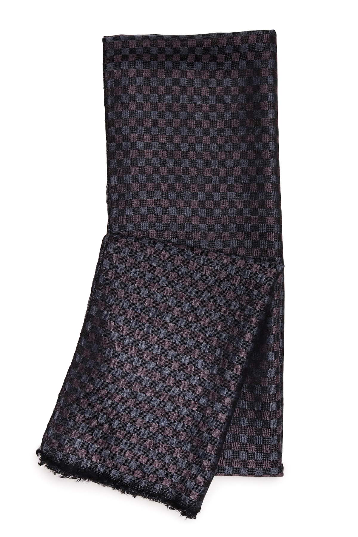 Cashmere Highlands Checkerboard | Black-Brown