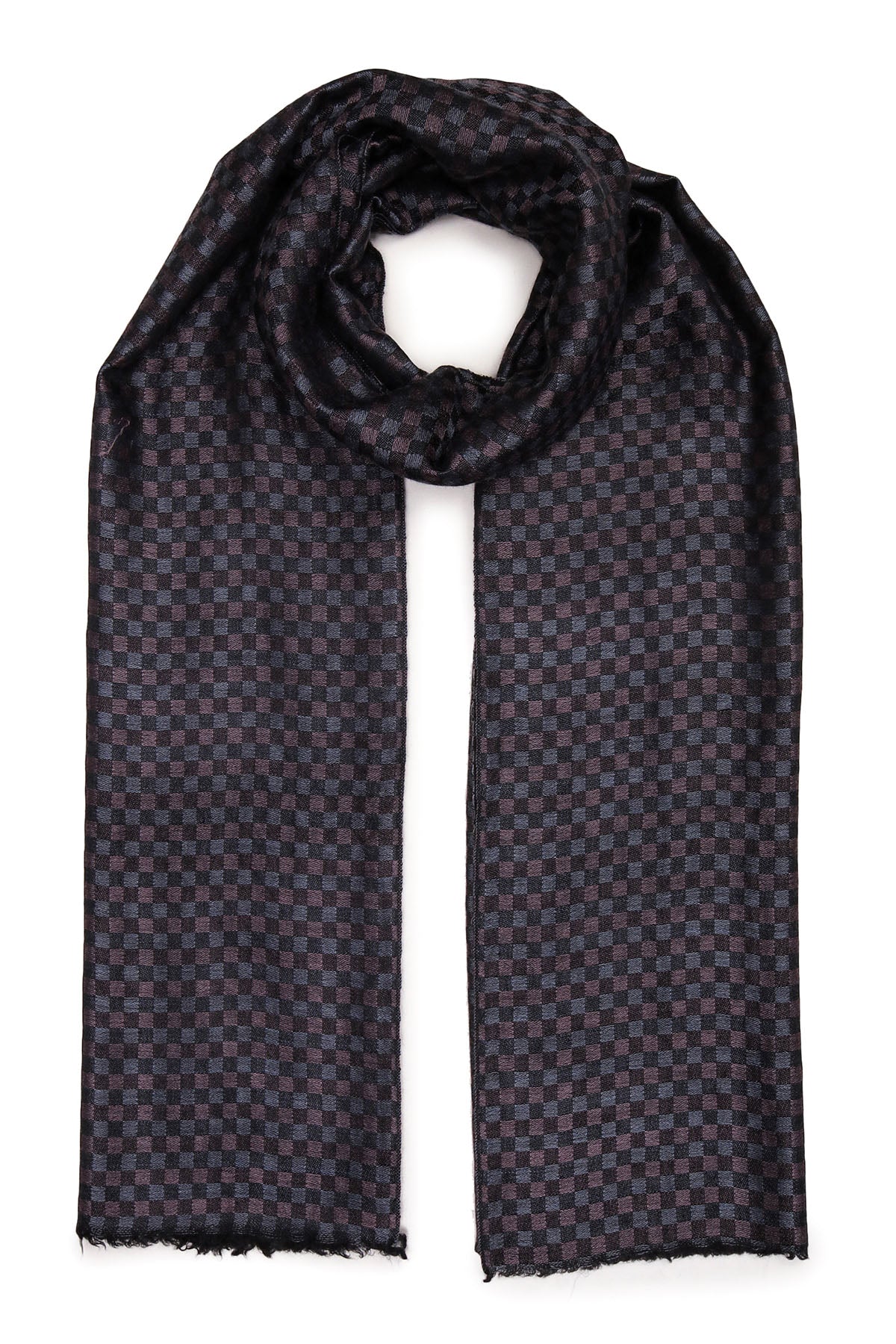 Cashmere Highlands Checkerboard | Black-Brown