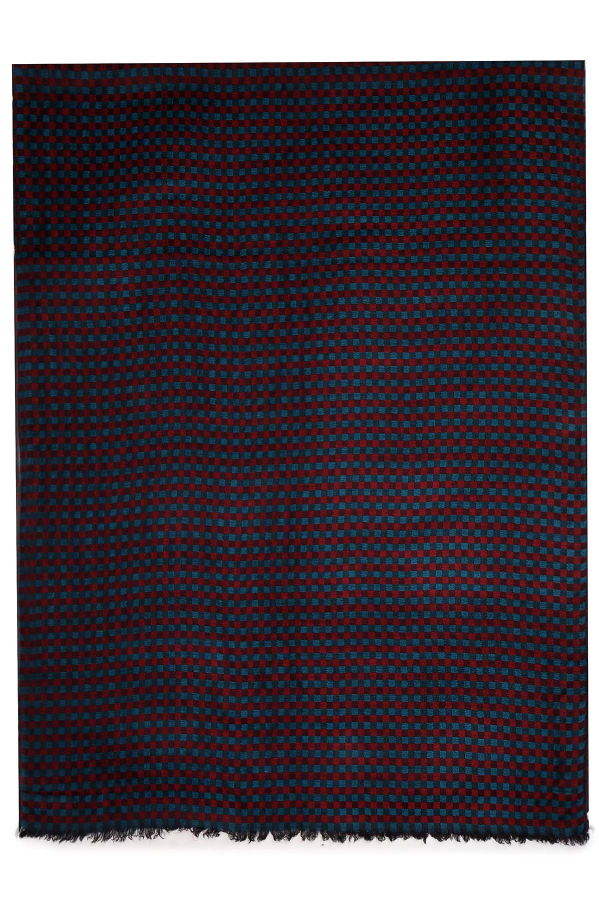 Cashmere Highlands Checkerboard | Crimson-Burgundy
