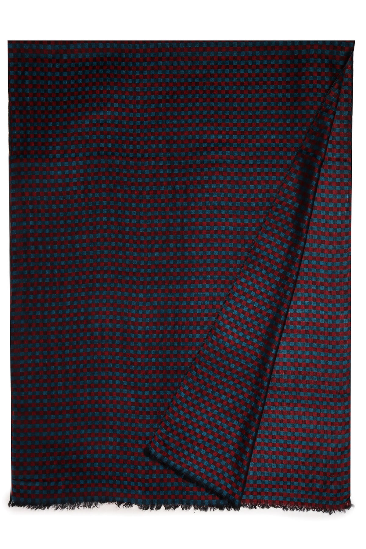 Cashmere Highlands Checkerboard | Crimson-Burgundy