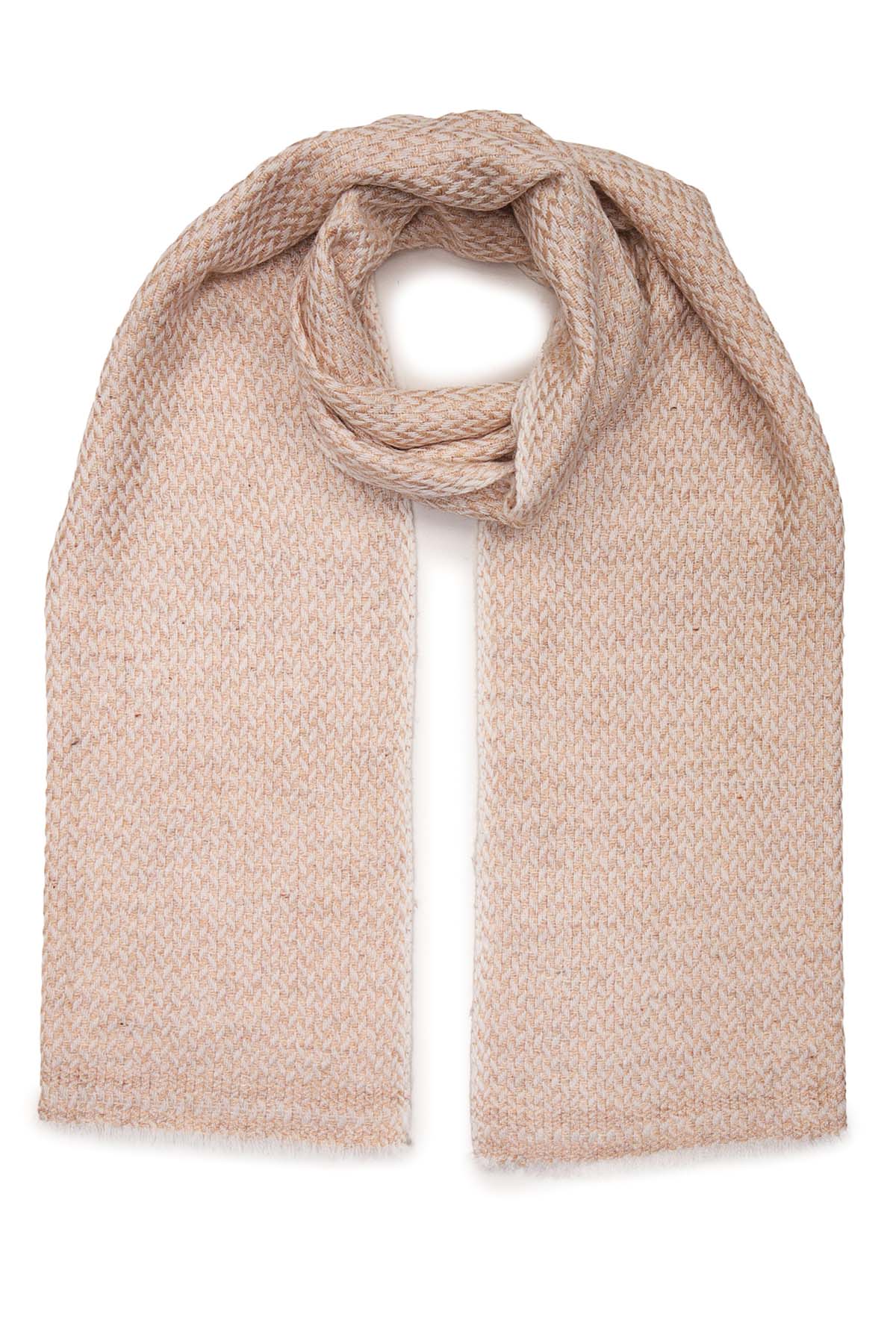 Pashmina Muffler Basket Weave | Cool-Beige