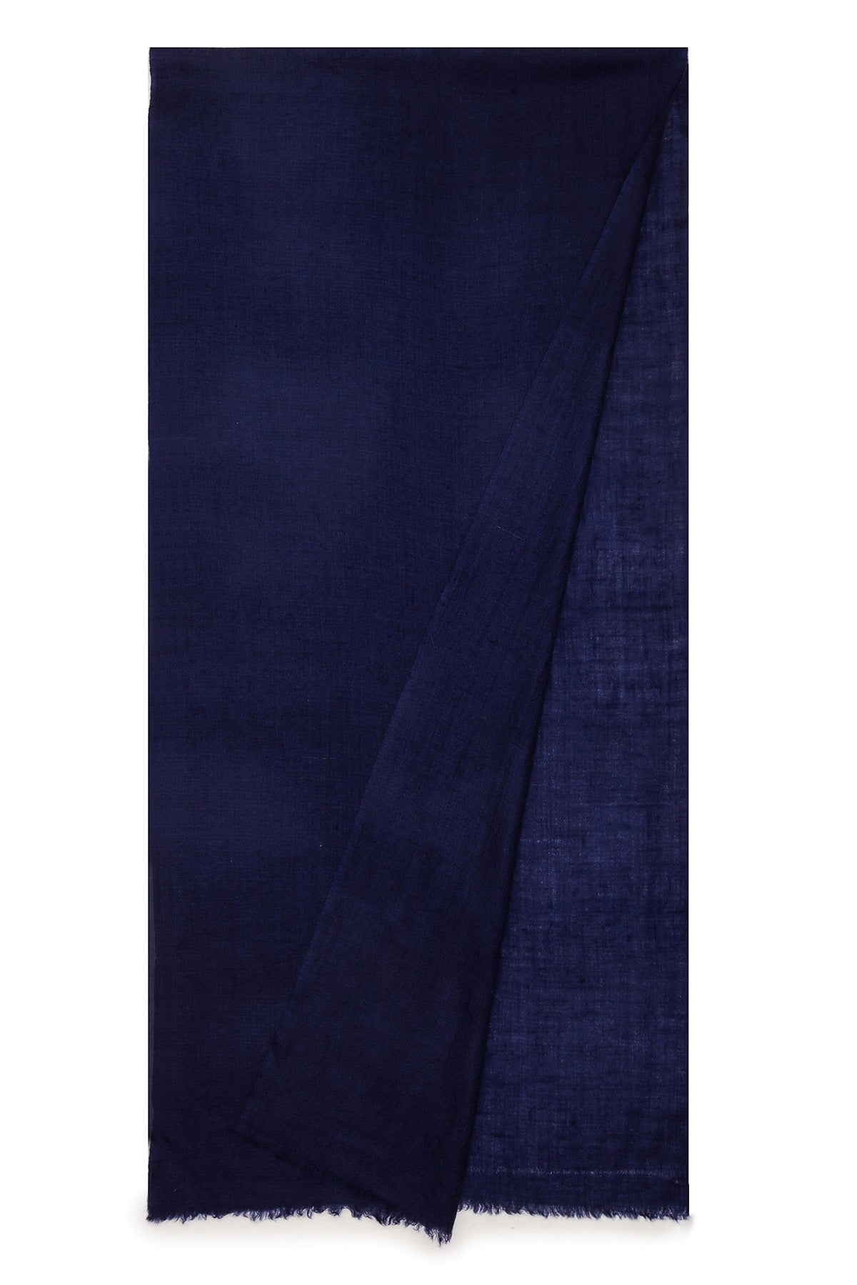 Handwoven Cashmere Muffler | Ink-Navy