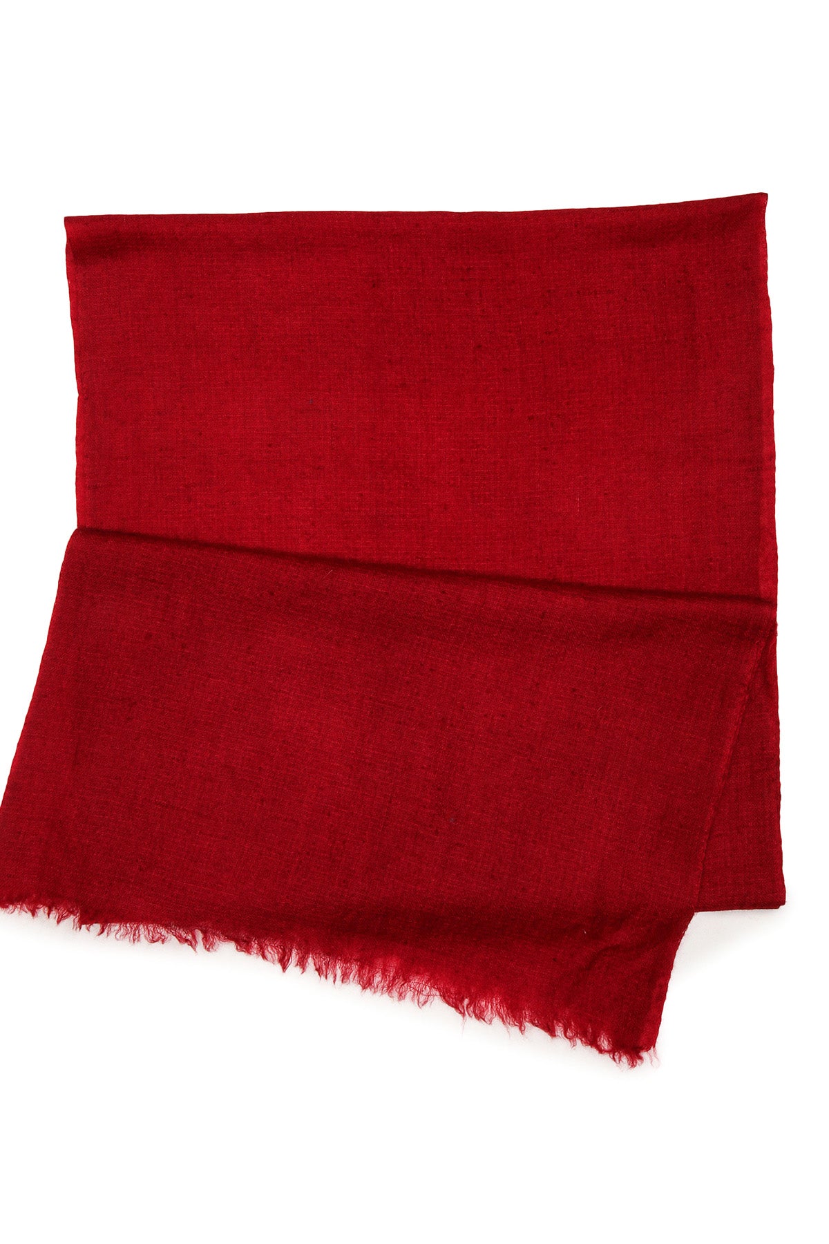 Handwoven Cashmere Muffler | Deep-Red