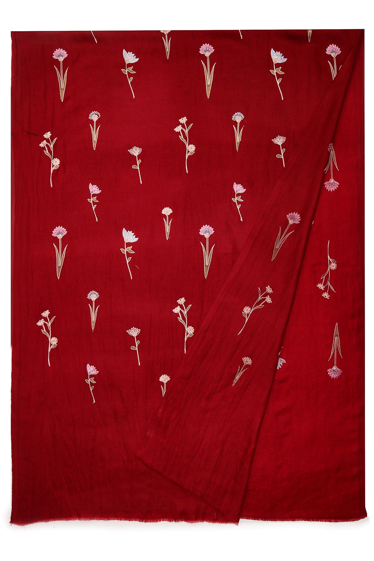 Cashmere Floral Cascade | Crimson