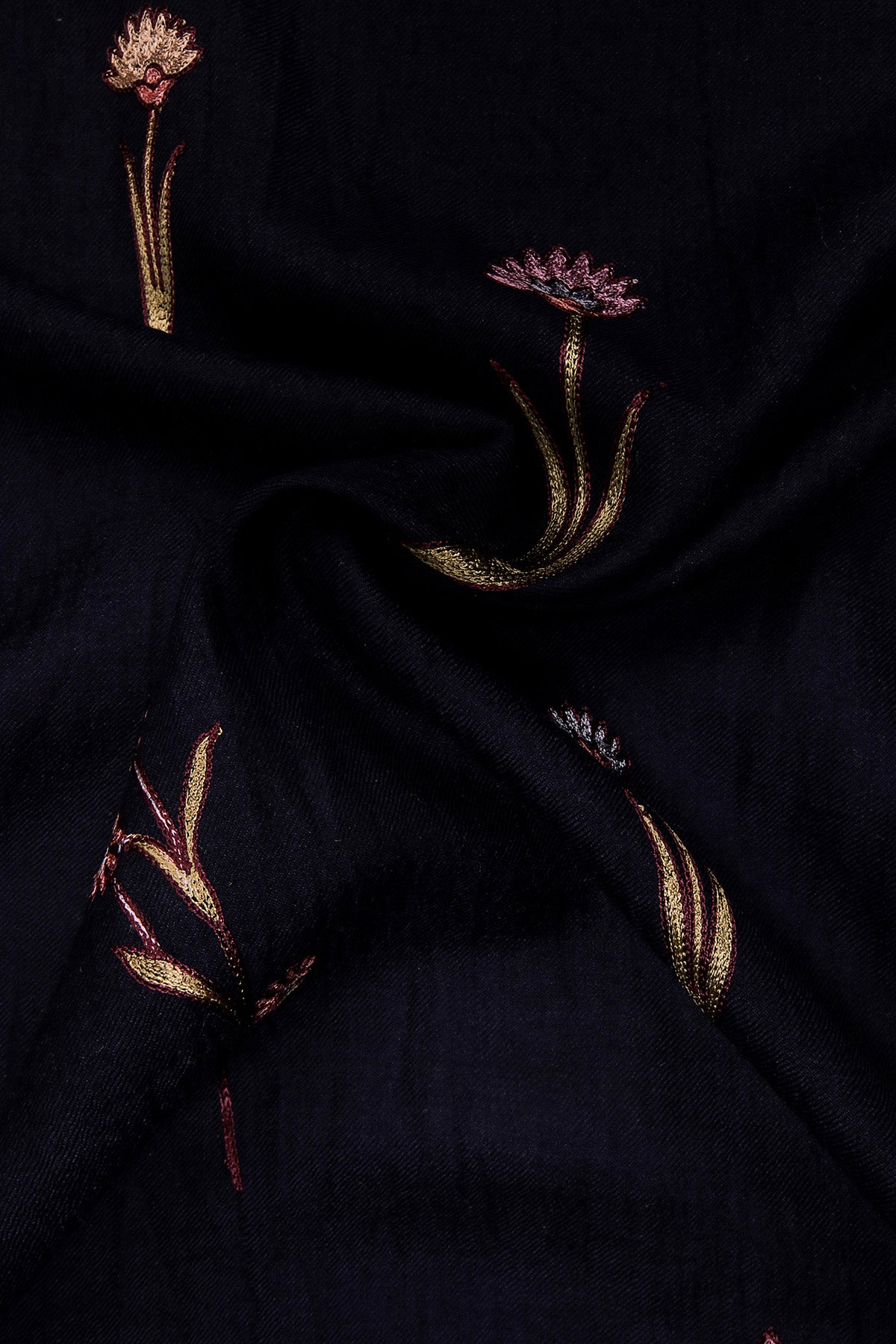 Cashmere Floral Cascade | Mignight-Navy