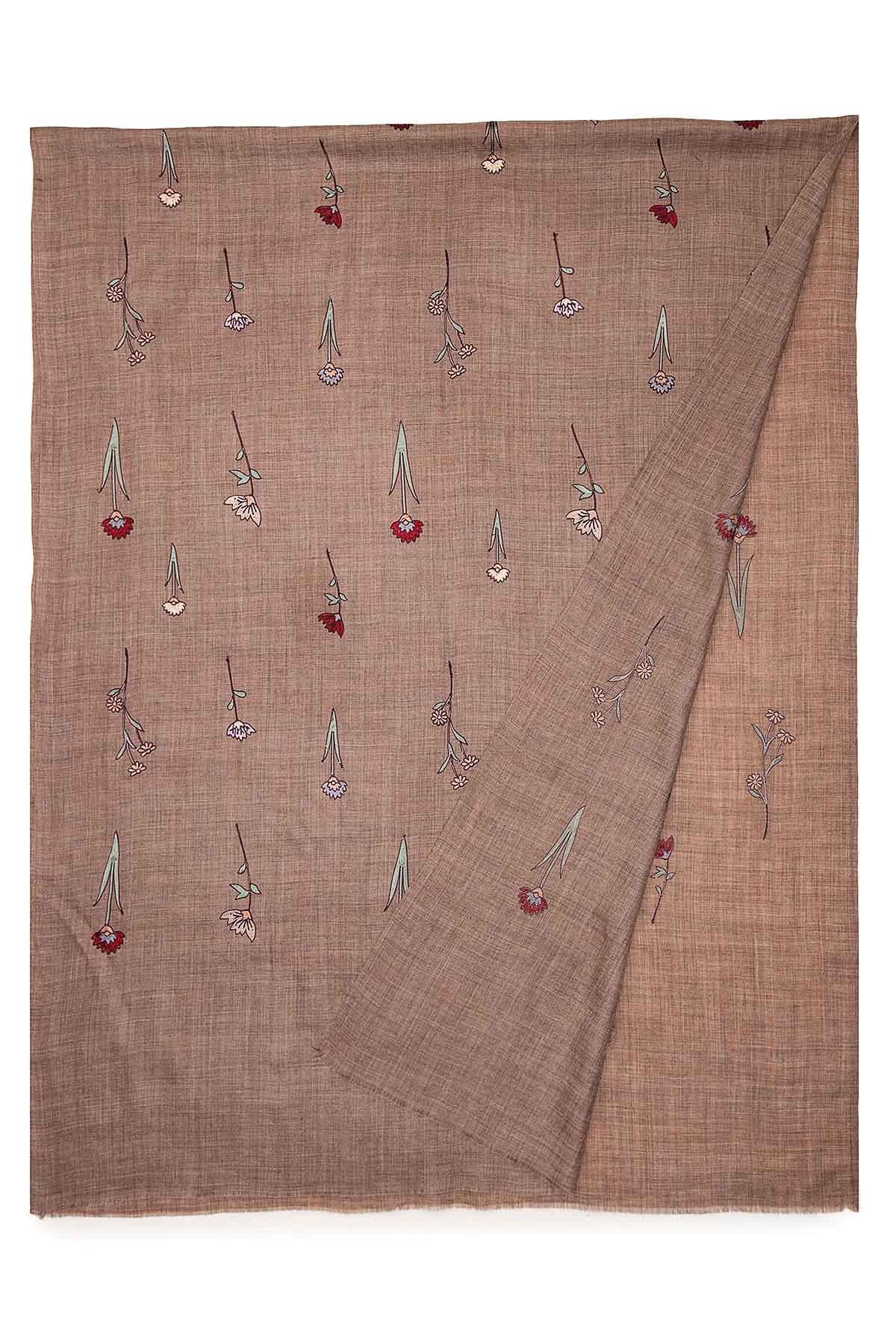 Cashmere Floral Cascade | Rosy-Tan