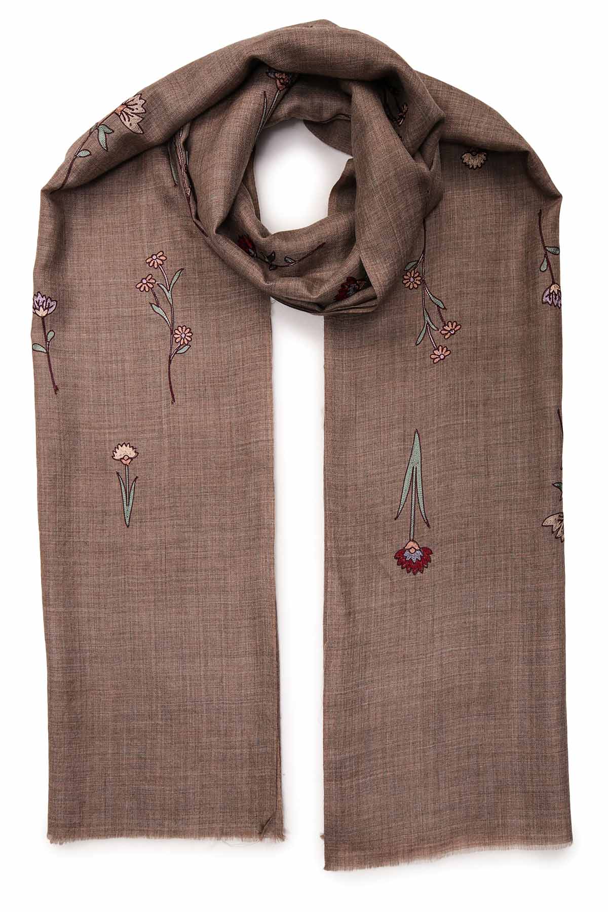 Cashmere Floral Cascade | Rosy-Tan