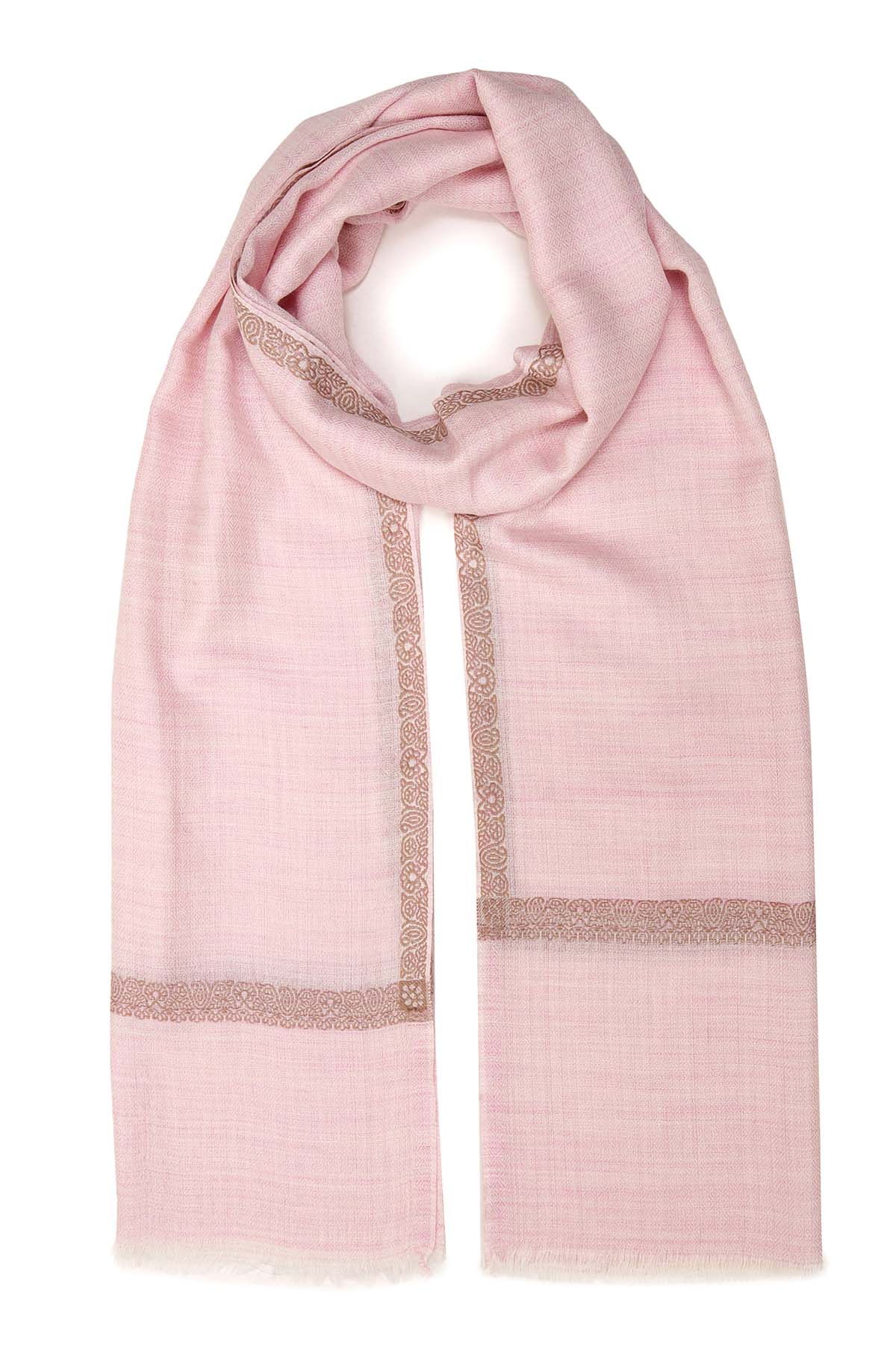 Pashmina Birds Eye - Trimline | Pale-Pink