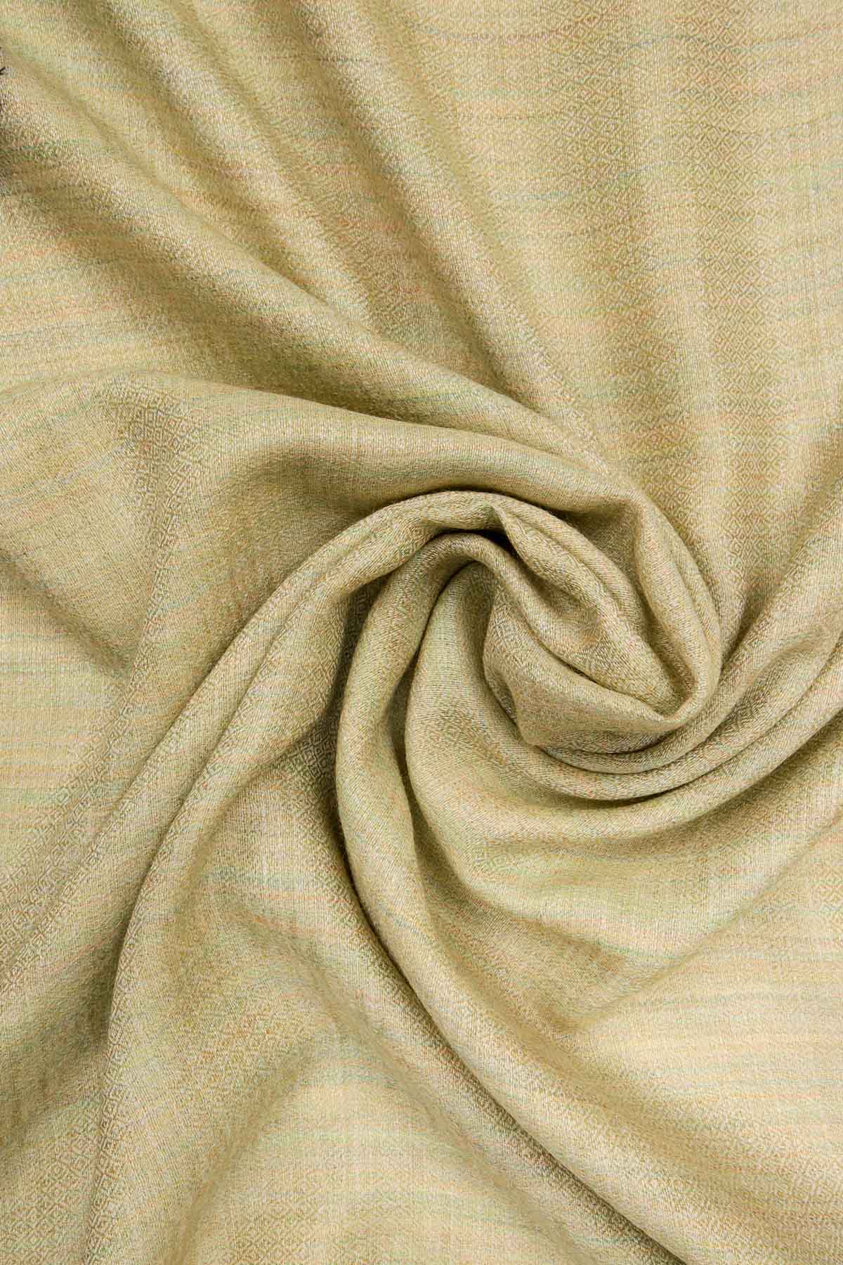 Pashmina Birds Eye - Paisley Edge | Olive