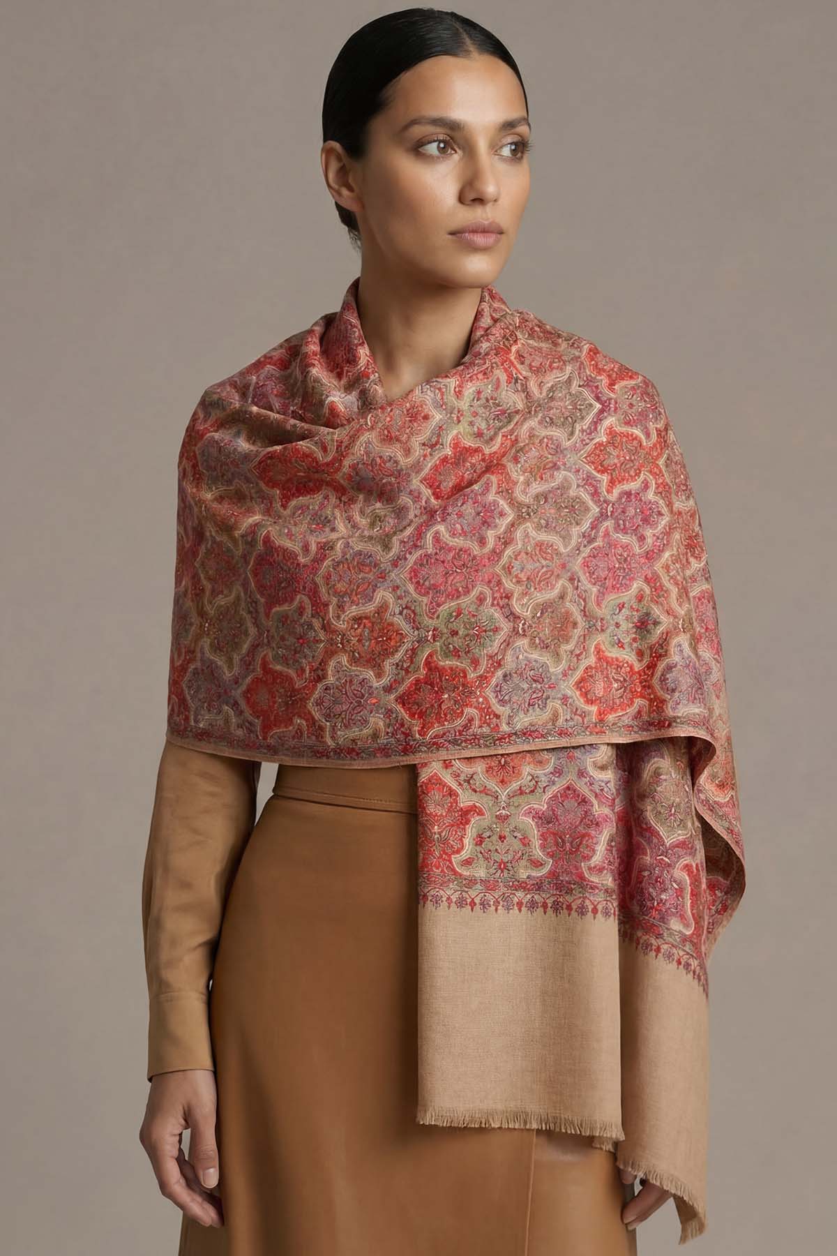 Cashmere Royal Lattice | Beige
