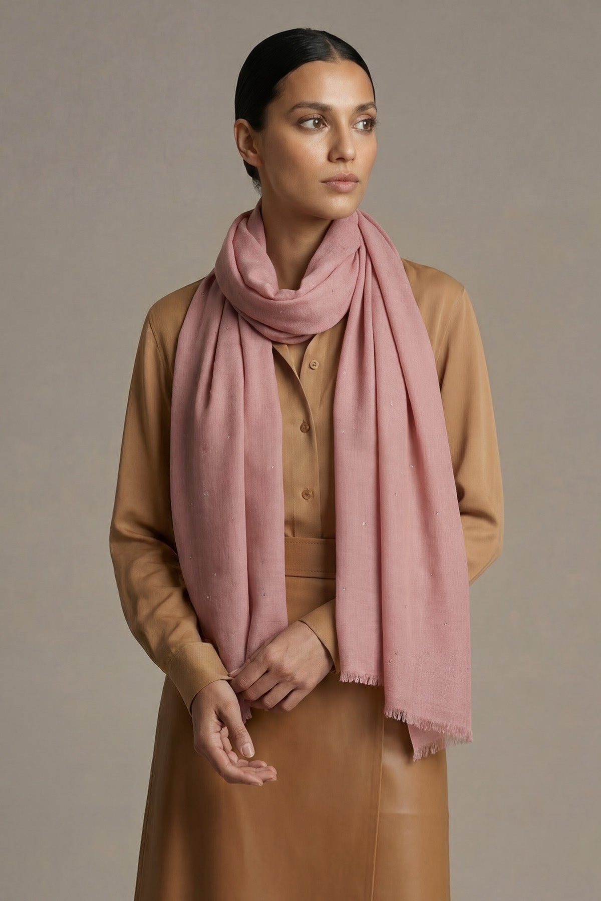 Pashmina Swarovski Starlight | Warm Pink