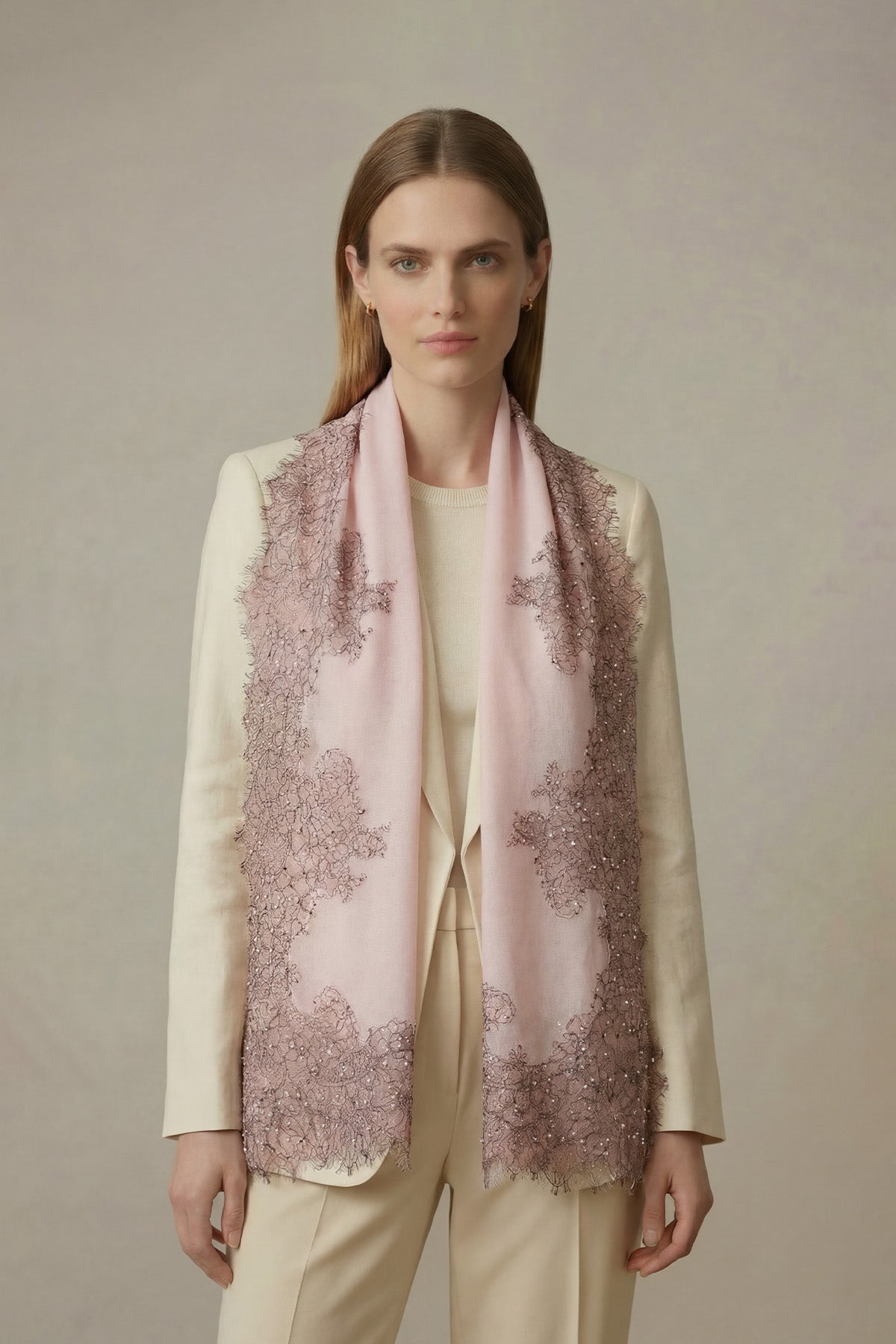 Cashmere Chantilly Lace Stardust | Silver-Pink