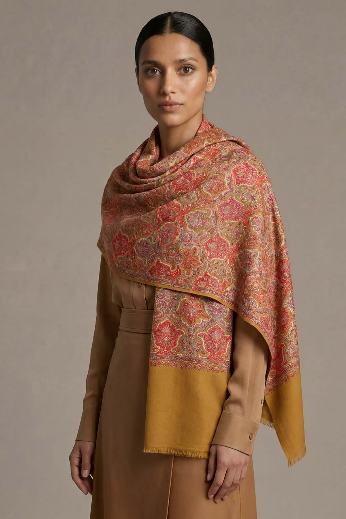 Cashmere Royal Lattice | Amber