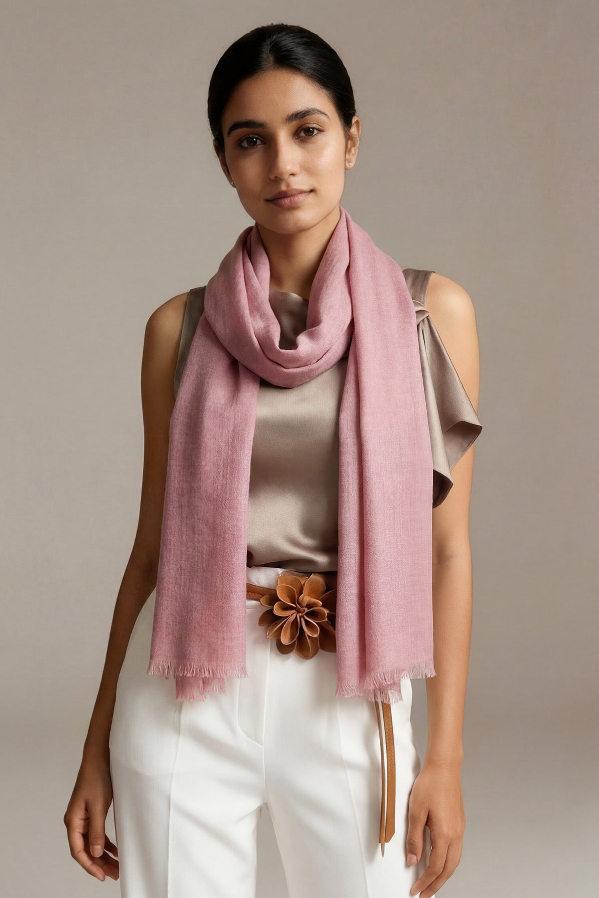 Handwoven Cashmere Souffle | Antique-Rose