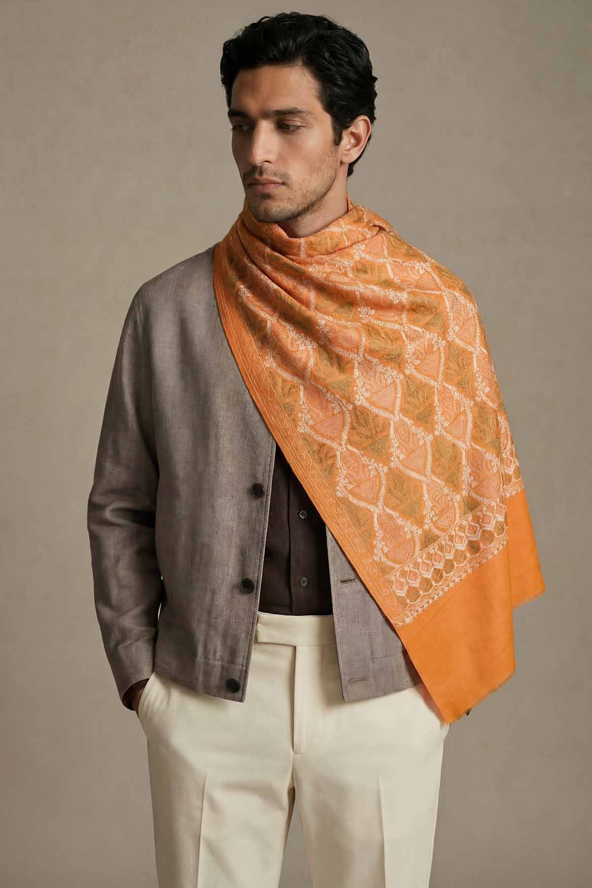 Pashmina Tapestry Trellis | Saffron