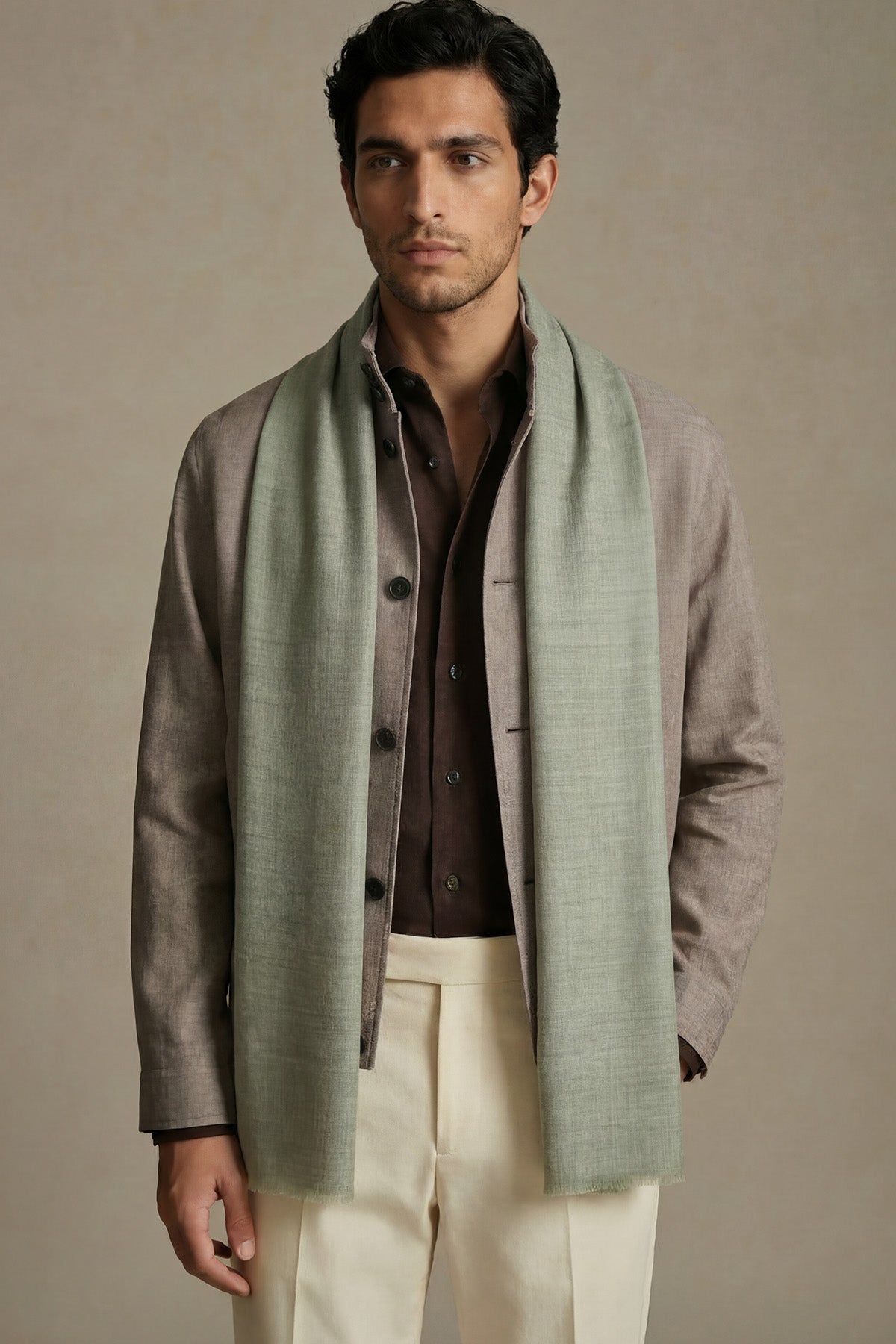 Handwoven Cashmere Souffle | Sage