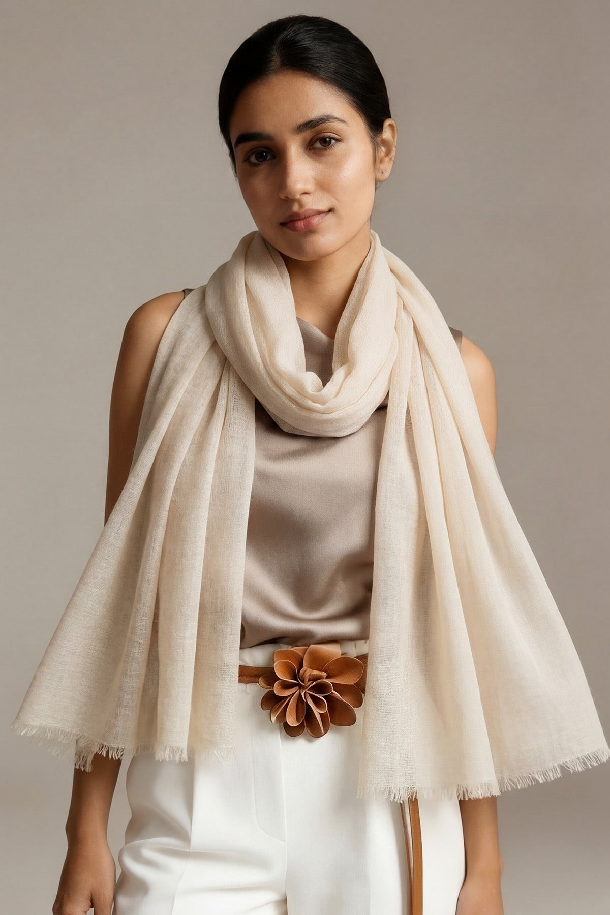 Handwoven Cashmere Souffle | Oatmeal