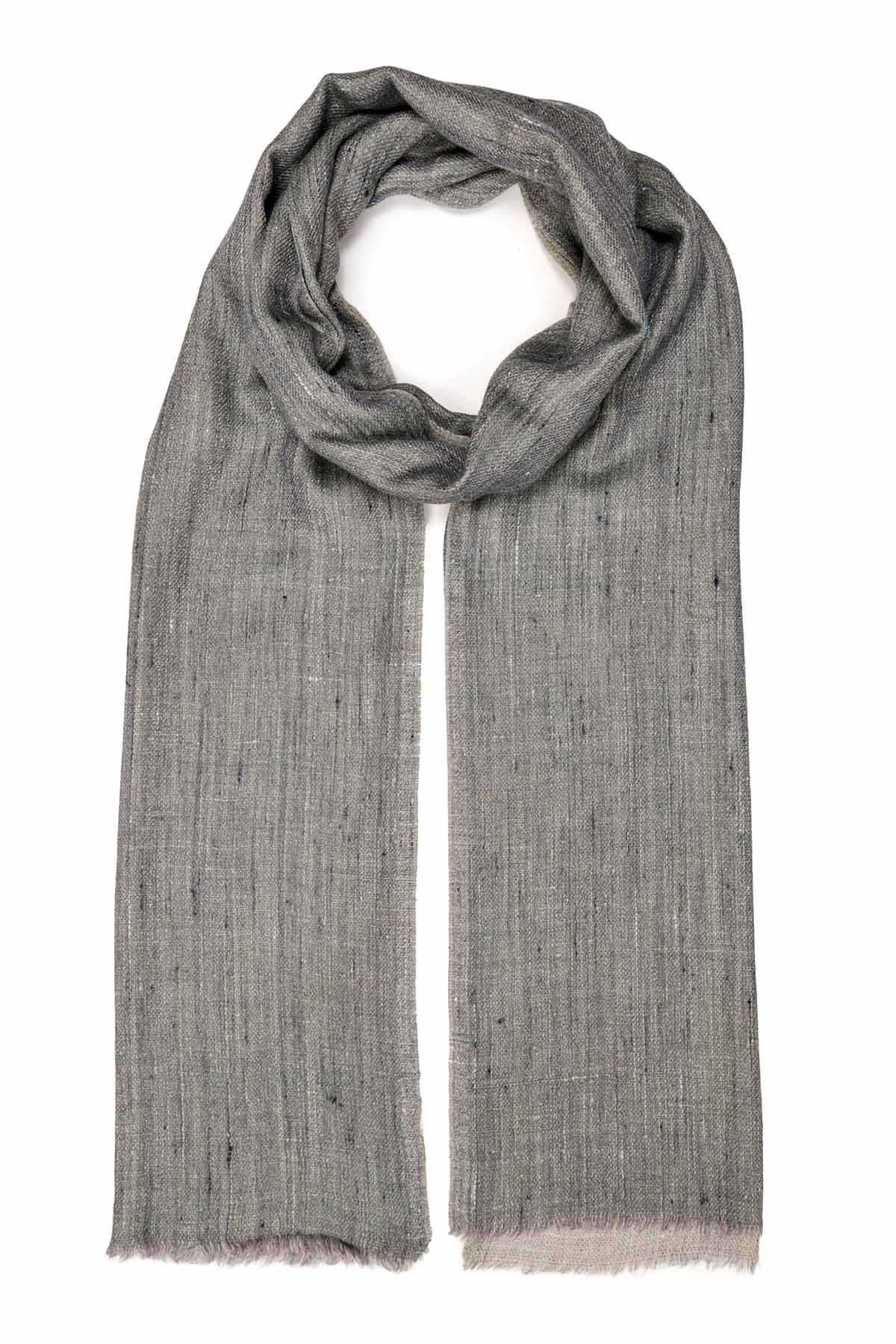 Khadi Pashmina | Olive-Grey