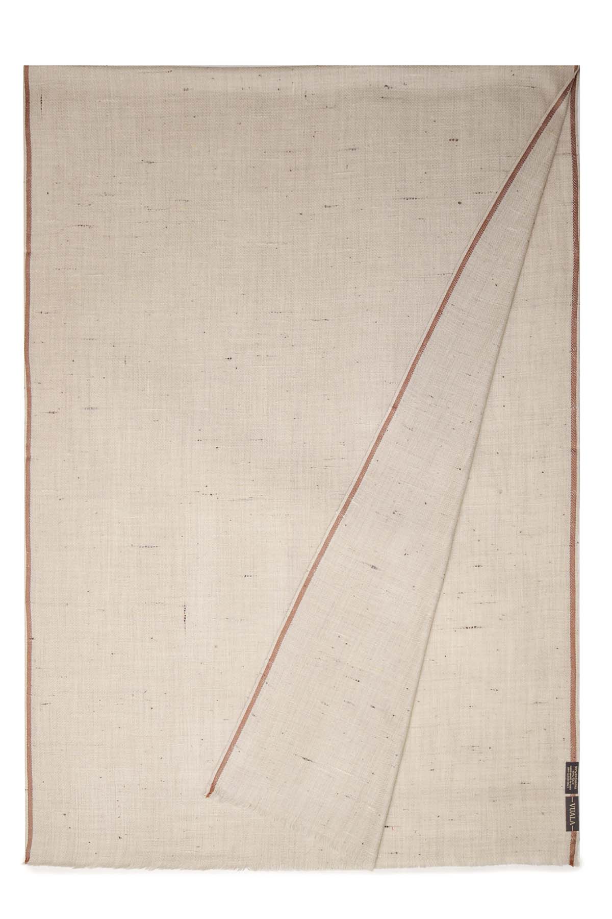Khadi Pashmina | Ivory-Ecru