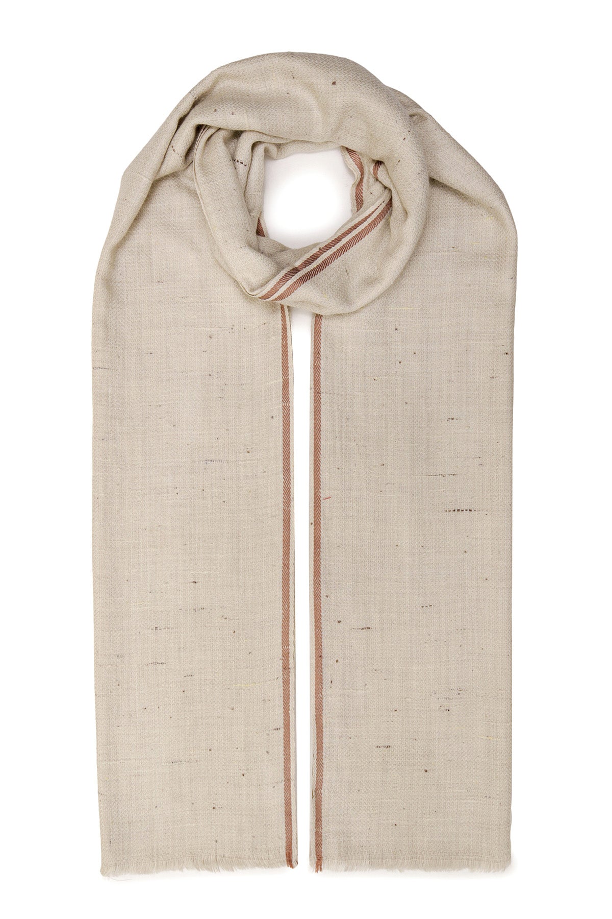 Khadi Pashmina | Ivory-Ecru