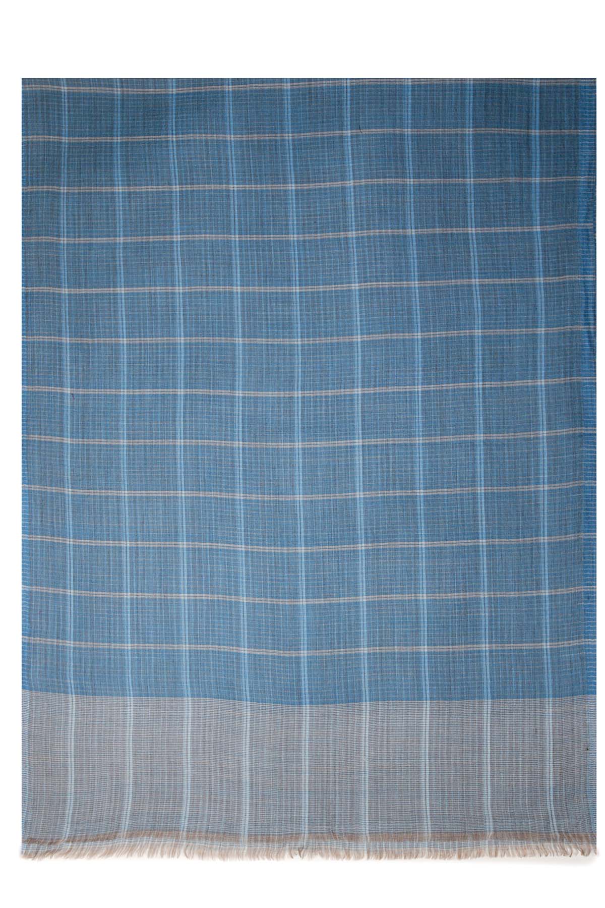 Cashmere Highlands Windowpane | Mid-Blue