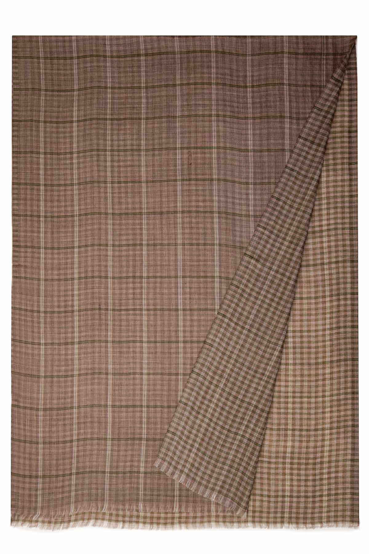 Cashmere Highlands Multiline Checks | Rose-Brown