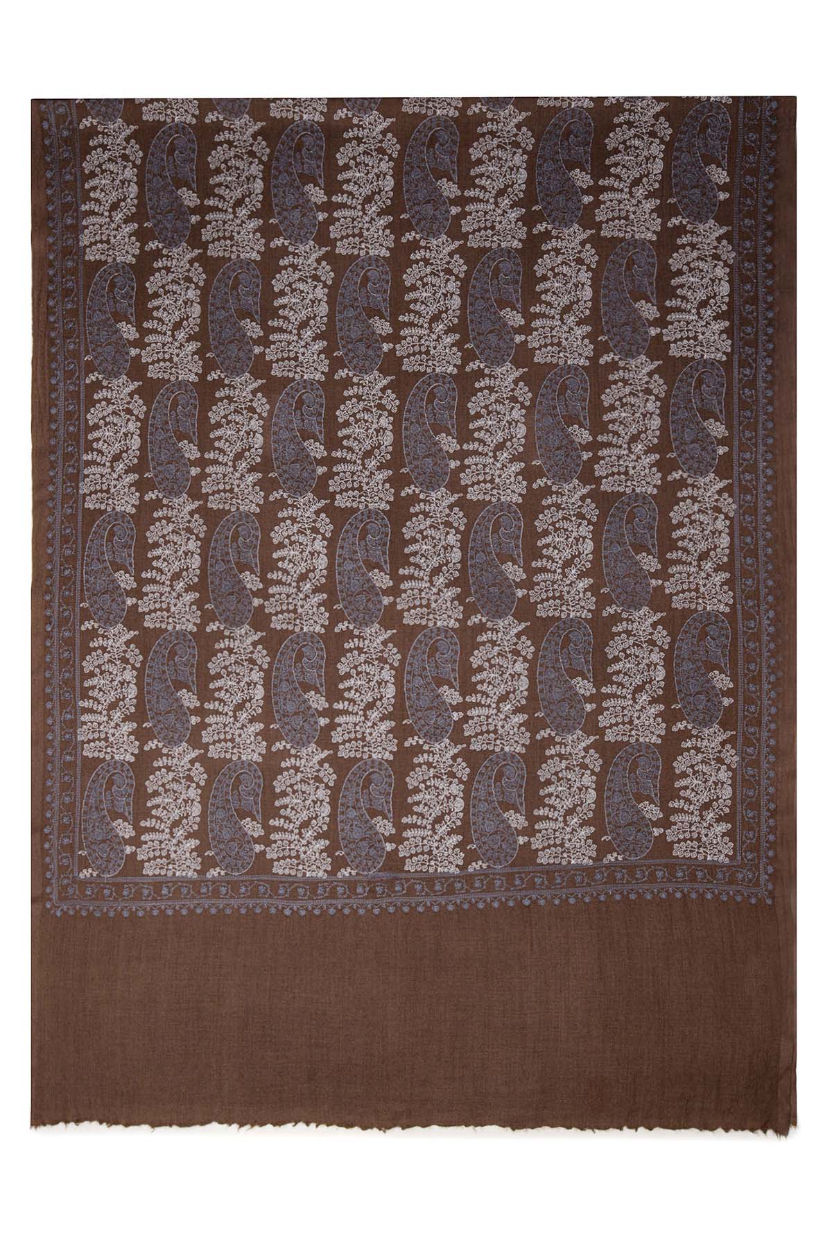 Pashmina Tapestry Paisley Array | Chocolate