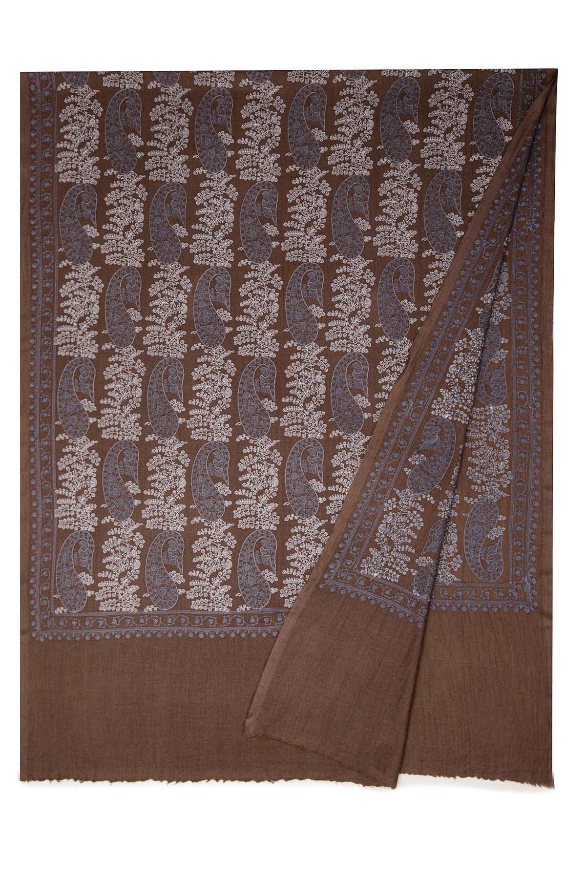 Pashmina Tapestry Paisley Array | Chocolate