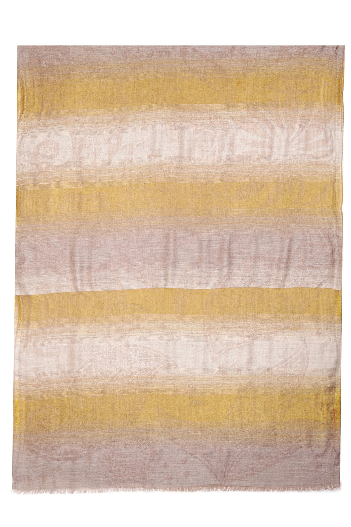 Pashmina Self Weave Drift | Honey-Peach