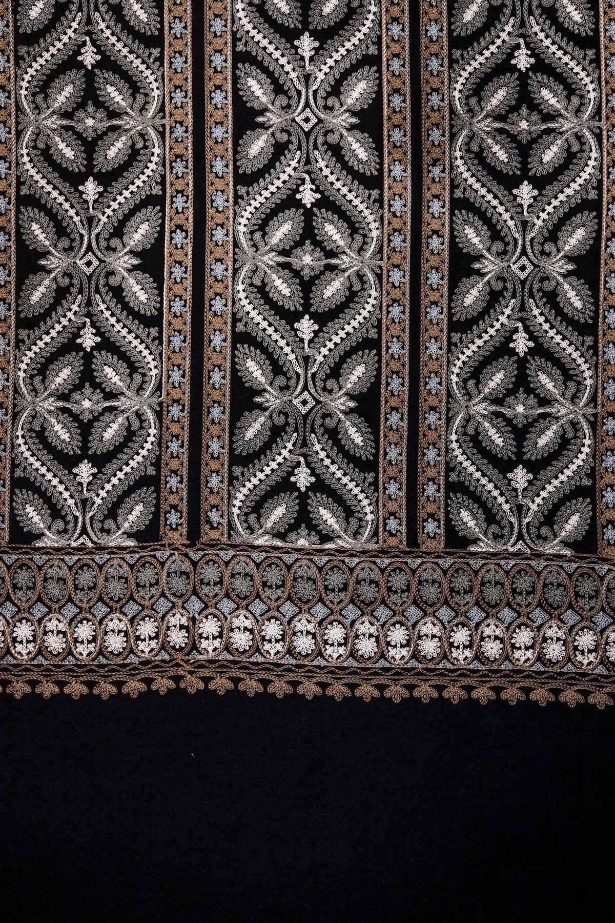 Pashmina Tapestry Colonade | Black